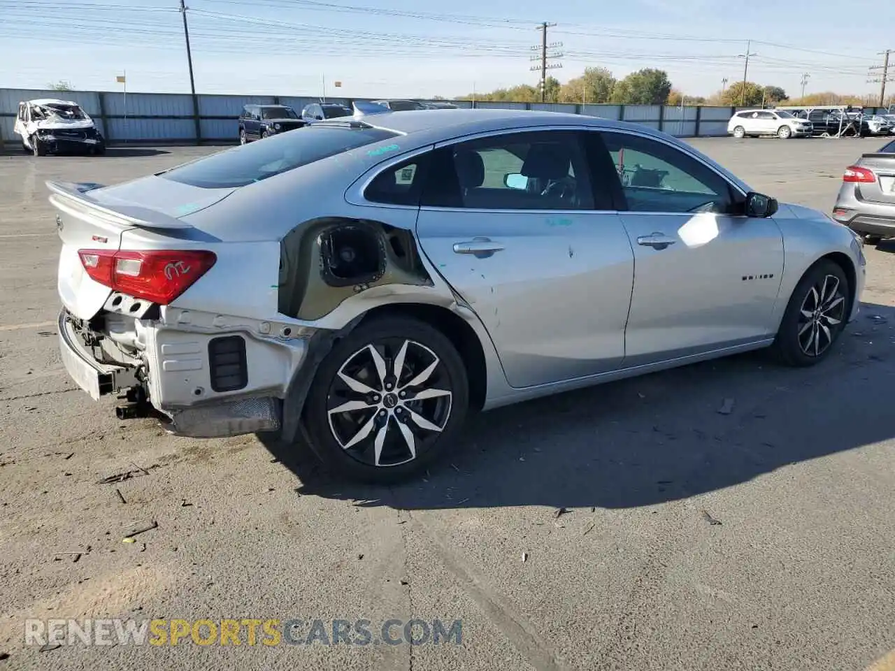 3 Photograph of a damaged car 1G1ZG5STXMF037169 CHEVROLET MALIBU 2021