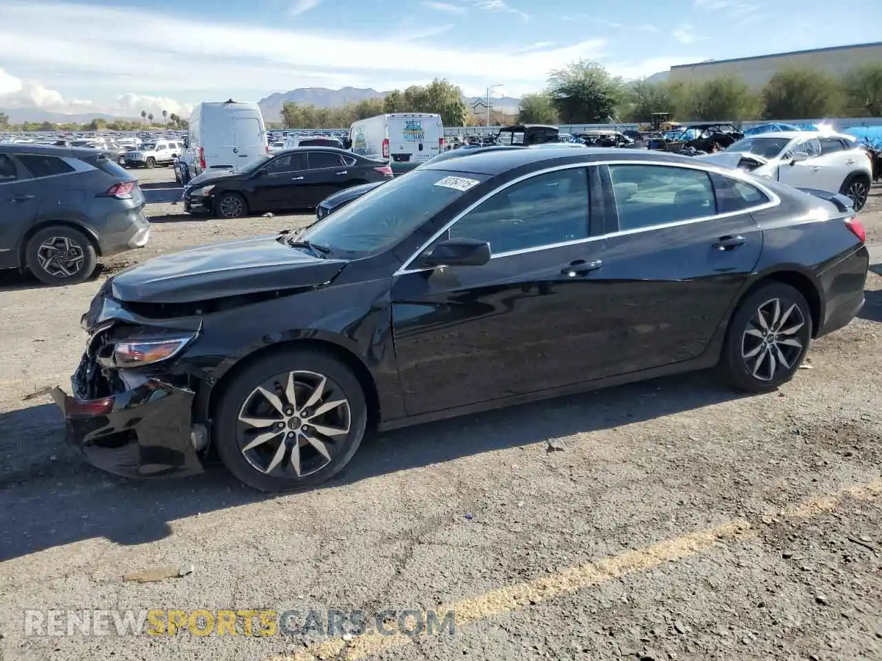 1 Photograph of a damaged car 1G1ZG5STXMF042310 CHEVROLET MALIBU 2021