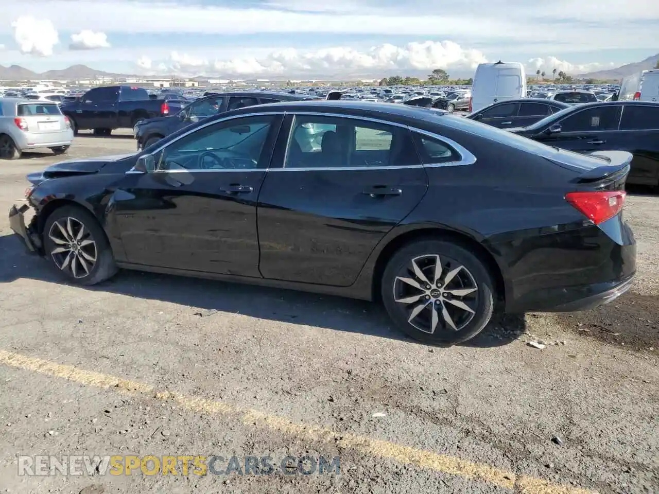 2 Photograph of a damaged car 1G1ZG5STXMF042310 CHEVROLET MALIBU 2021