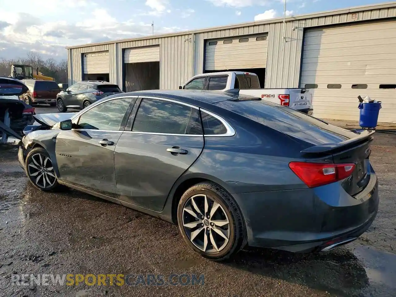 2 Photograph of a damaged car 1G1ZG5STXMF046647 CHEVROLET MALIBU 2021