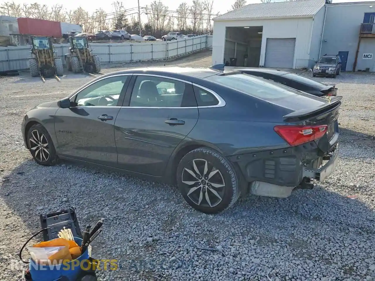 2 Photograph of a damaged car 1G1ZG5STXMF065053 CHEVROLET MALIBU 2021