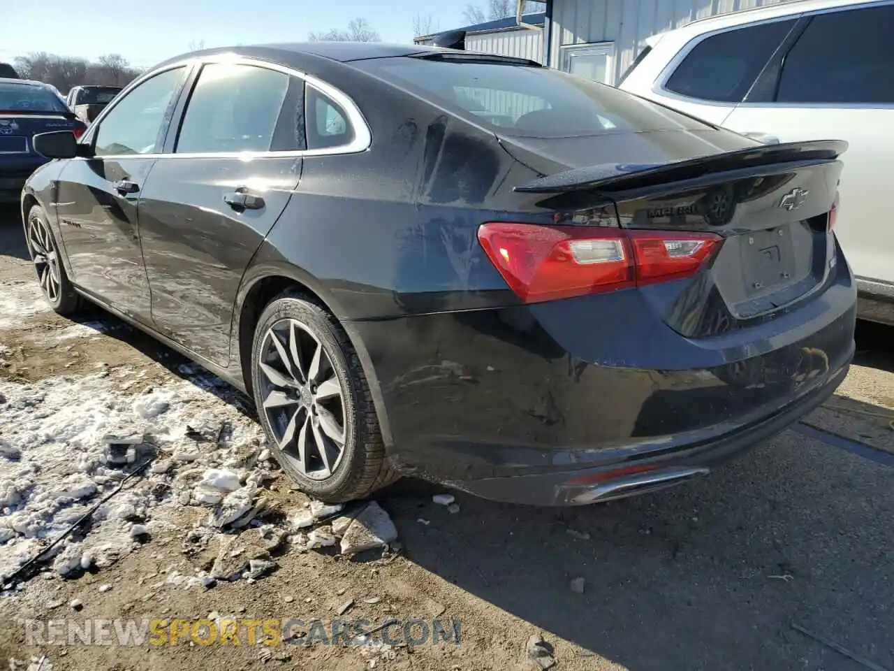 2 Photograph of a damaged car 1G1ZG5STXMF066610 CHEVROLET MALIBU 2021