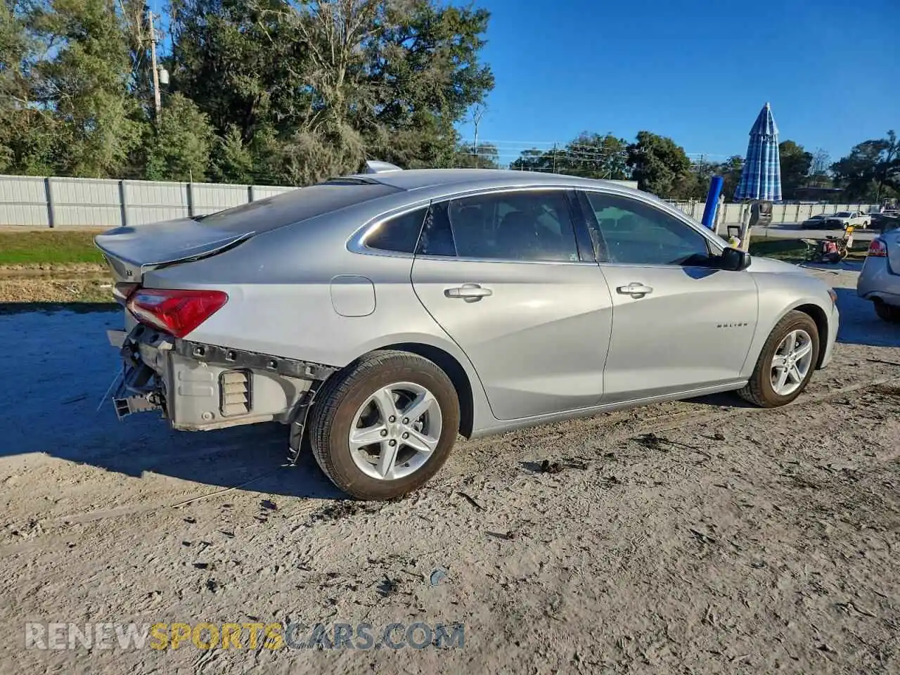 3 Photograph of a damaged car 1G1ZD5ST0NF133550 CHEVROLET MALIBU 2022