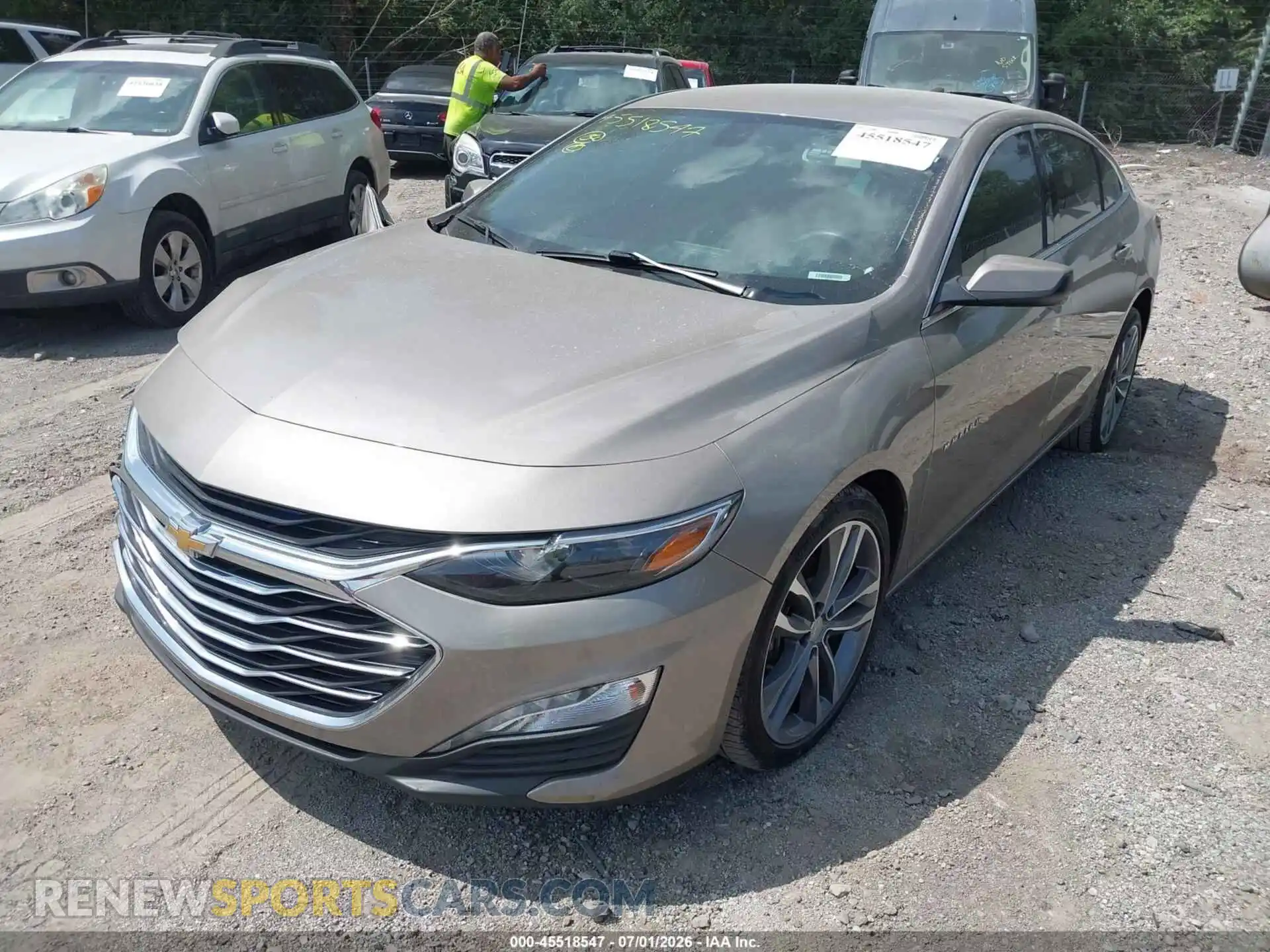 2 fotografías del automóvil dañado 1G1ZD5ST7NF203321 CHEVROLET MALIBU 2022