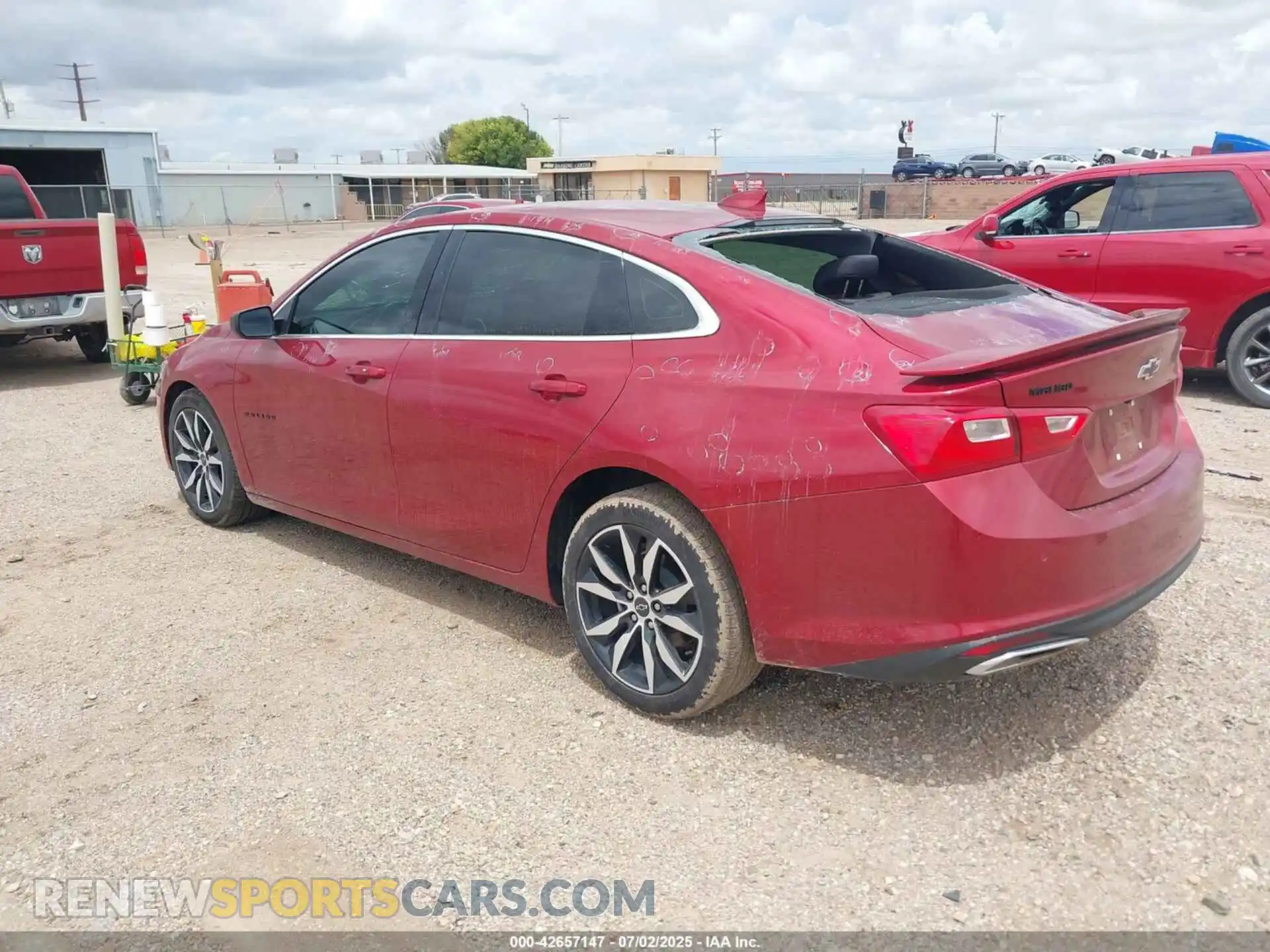 3 Photograph of a damaged car 1G1ZG5ST9SF101036 CHEVROLET MALIBU 2025