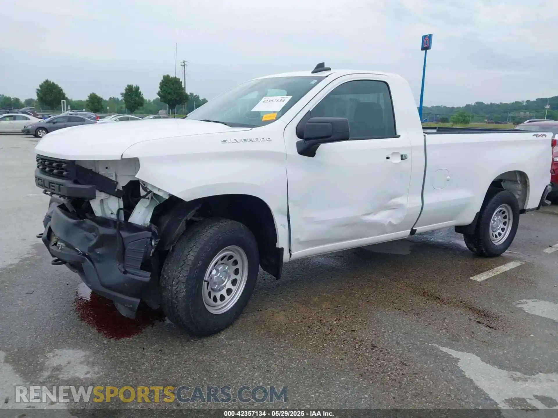 2 Photograph of a damaged car 3GCNYAEF7LG198822 CHEVROLET SILVERADO 1500 2020