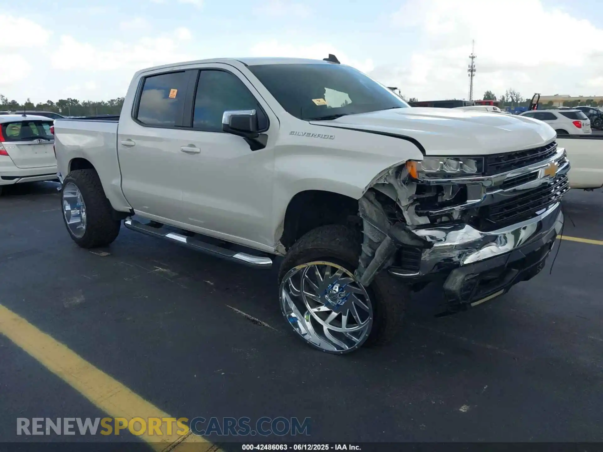 1 Photograph of a damaged car 3GCPWCED9LG397797 CHEVROLET SILVERADO 1500 2020