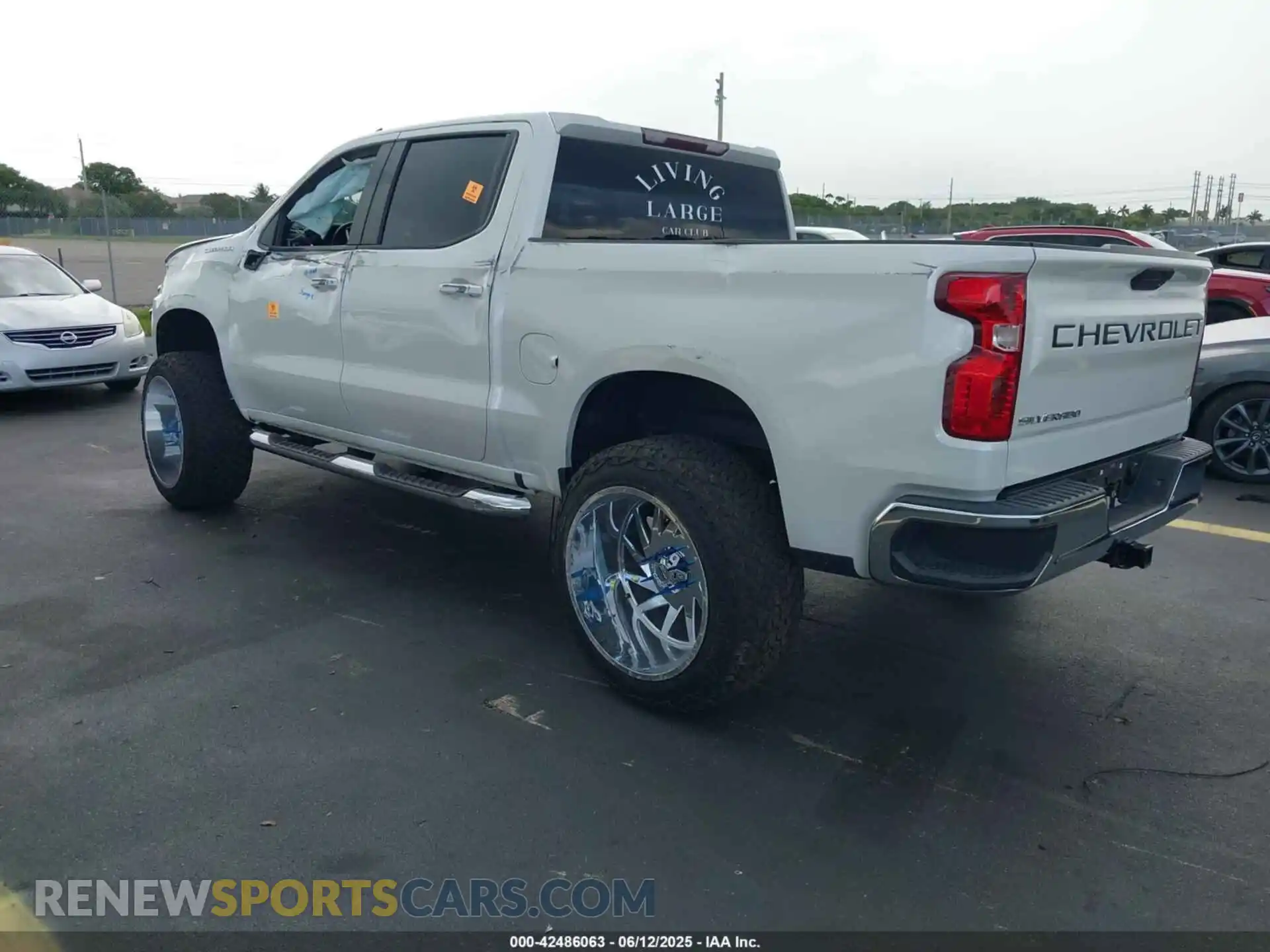 3 Photograph of a damaged car 3GCPWCED9LG397797 CHEVROLET SILVERADO 1500 2020