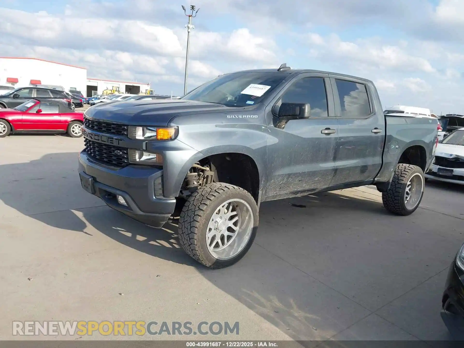 2 Photograph of a damaged car 1GCPWBEK3MZ264348 CHEVROLET SILVERADO 1500 2021