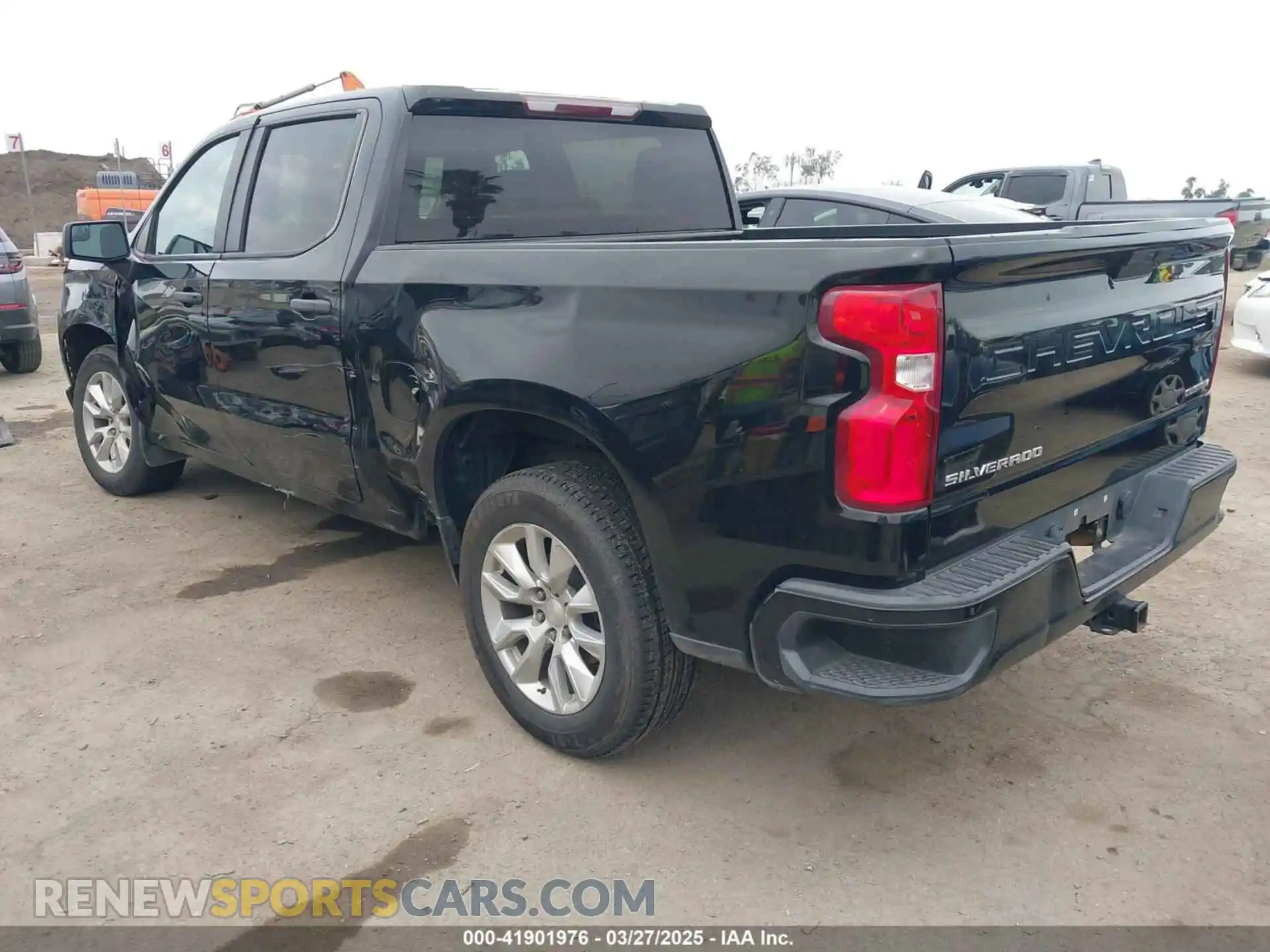 3 Photograph of a damaged car 1GCPWBEK7MZ150417 CHEVROLET SILVERADO 1500 2021