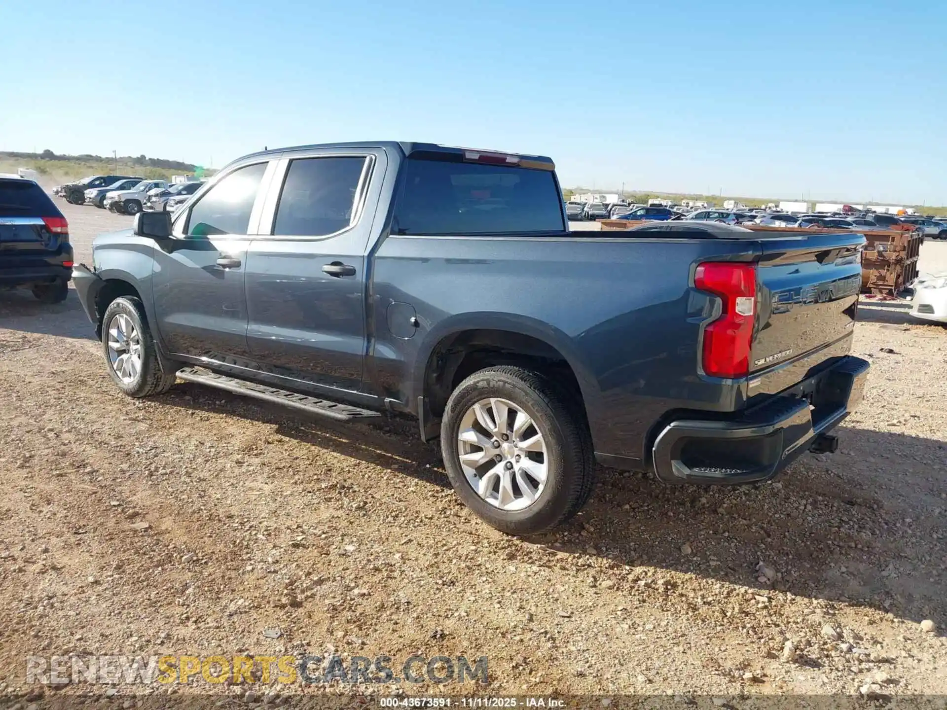 3 Photograph of a damaged car 1GCPWBEK8MZ289486 CHEVROLET SILVERADO 1500 2021