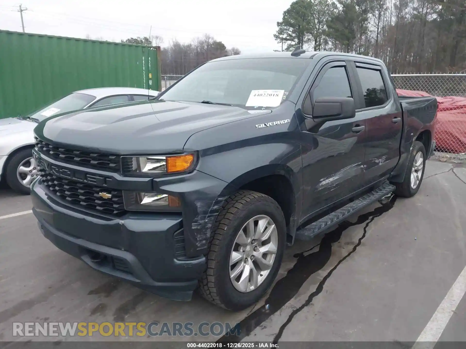 2 Photograph of a damaged car 1GCPWBEK9MZ234156 CHEVROLET SILVERADO 1500 2021
