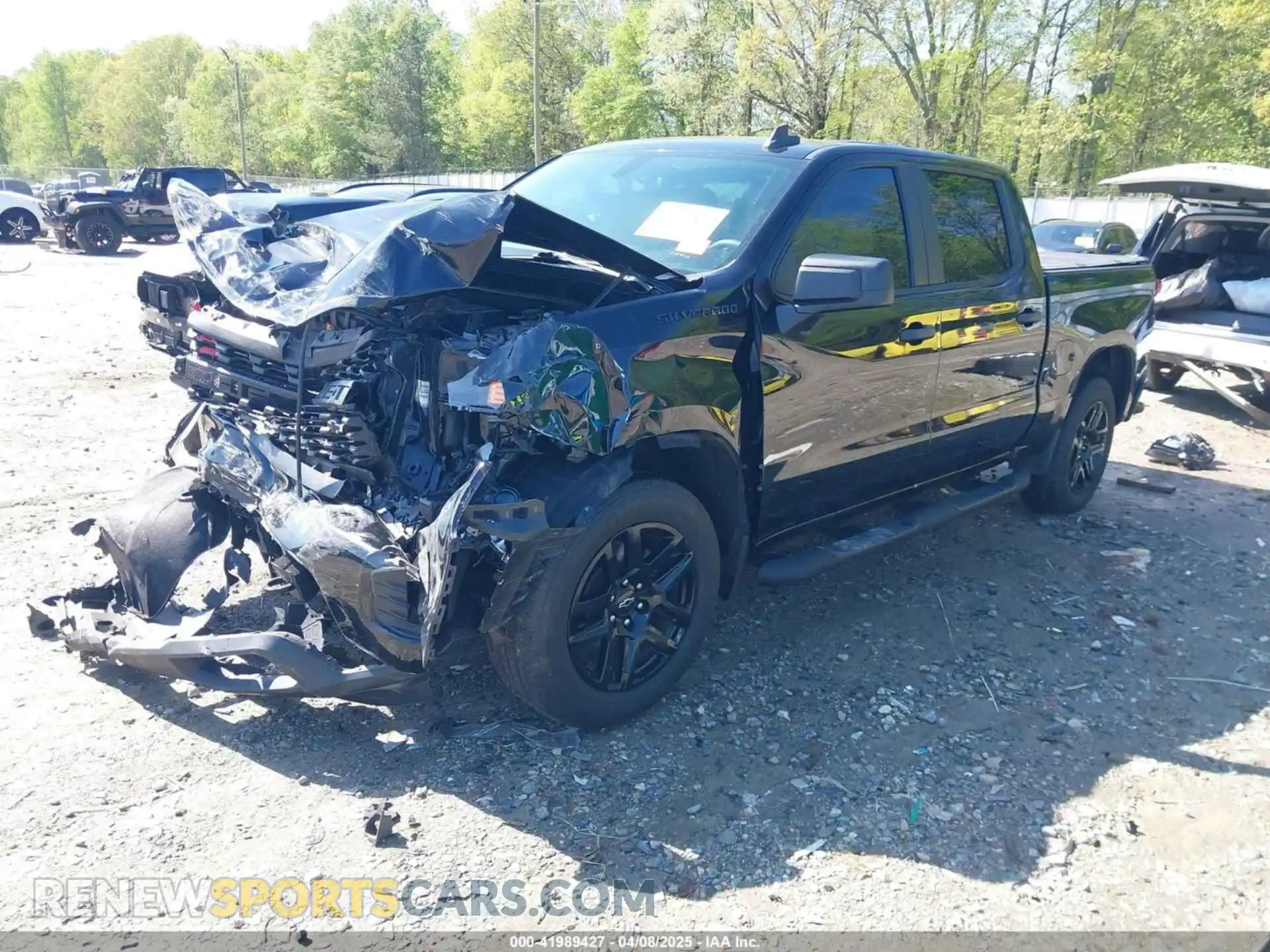 2 Photograph of a damaged car 1GCPWBEKXMZ298643 CHEVROLET SILVERADO 1500 2021