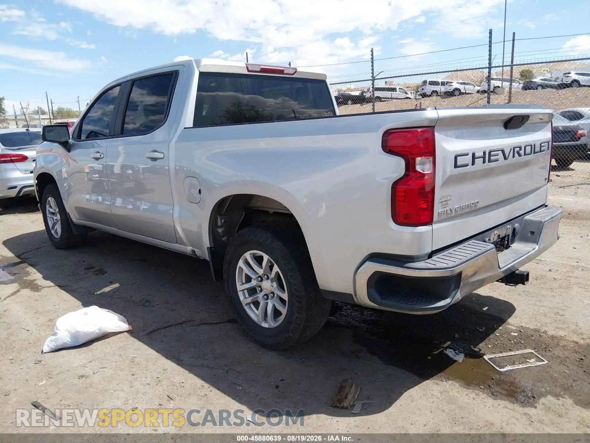 3 Photograph of a damaged car 1GCPWCED1MZ244686 CHEVROLET SILVERADO 1500 2021