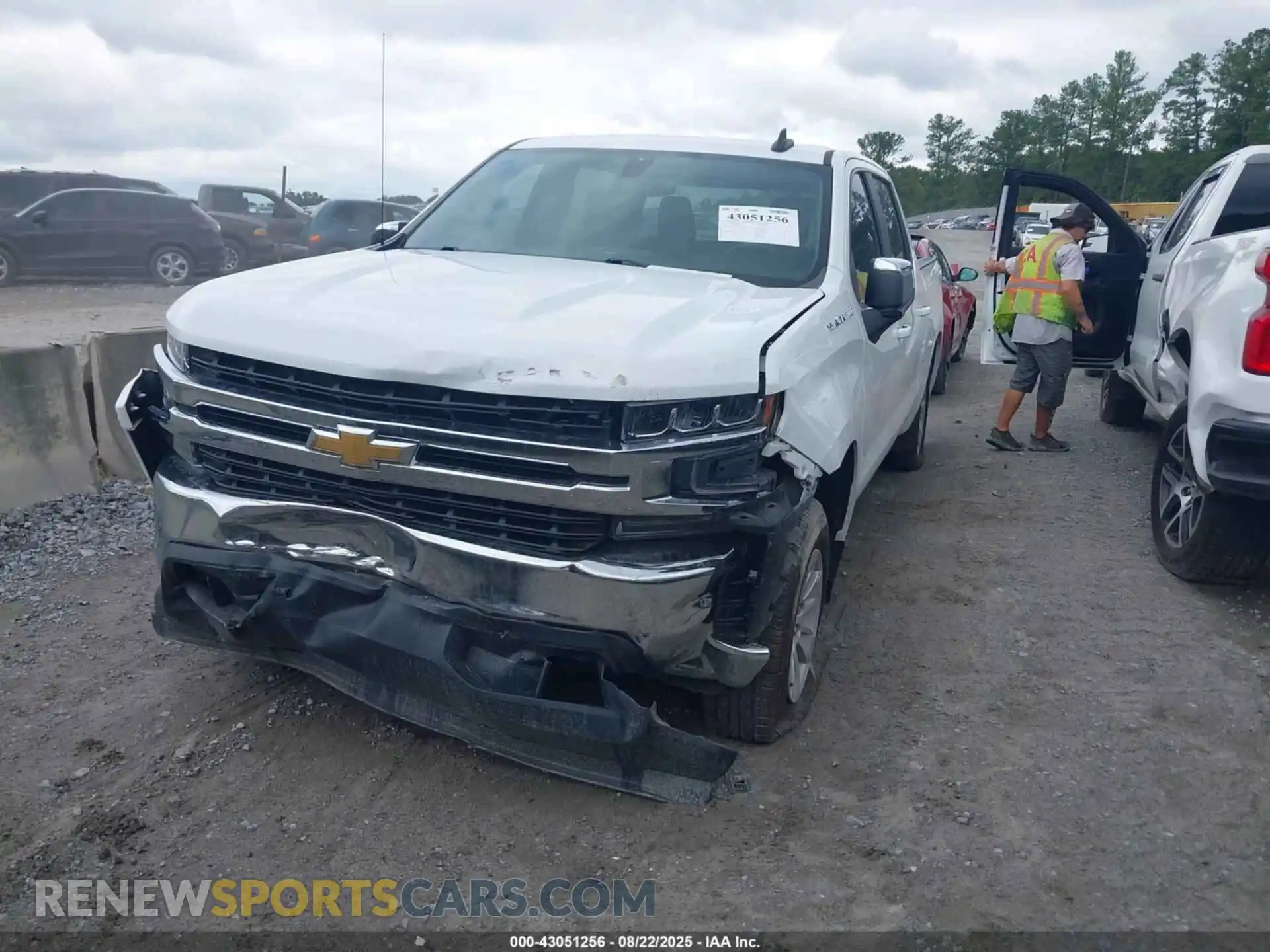 2 Photograph of a damaged car 1GCPWCED2MZ240484 CHEVROLET SILVERADO 1500 2021