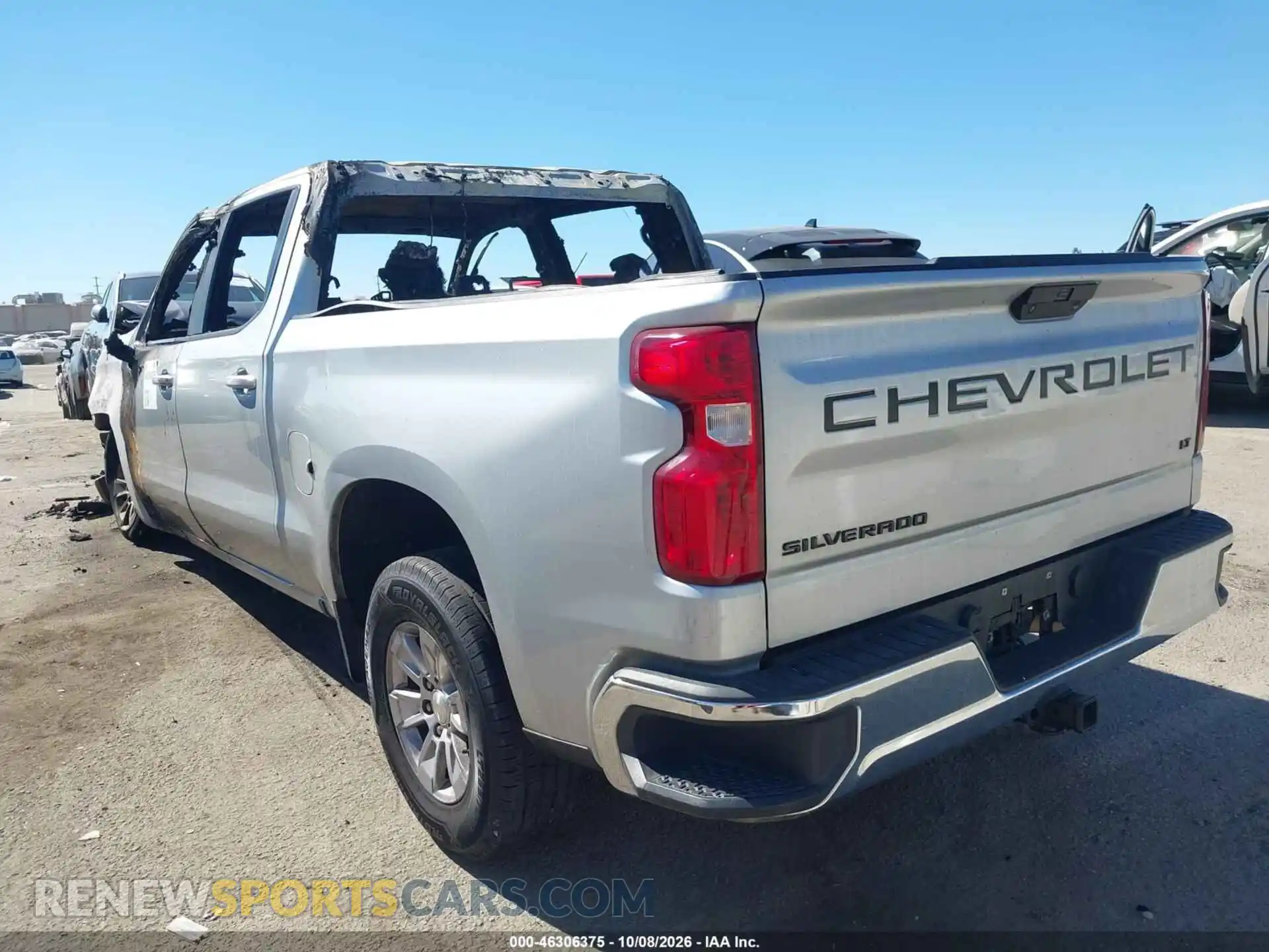 3 Фотография поврежденного автомобиля 1GCPWCED6MZ403508 CHEVROLET SILVERADO 1500 2021