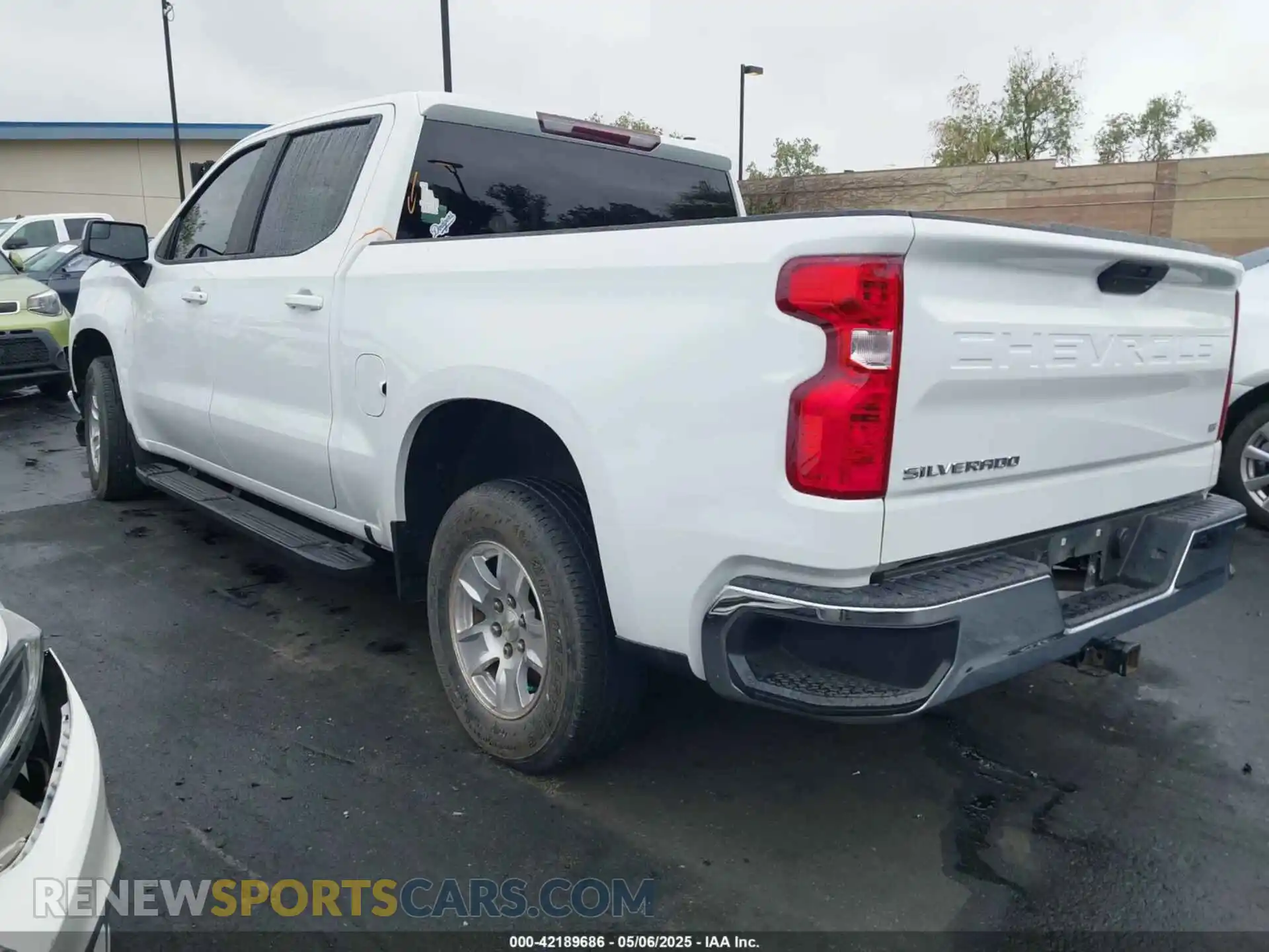 3 Photograph of a damaged car 1GCPWCED8MZ165256 CHEVROLET SILVERADO 1500 2021