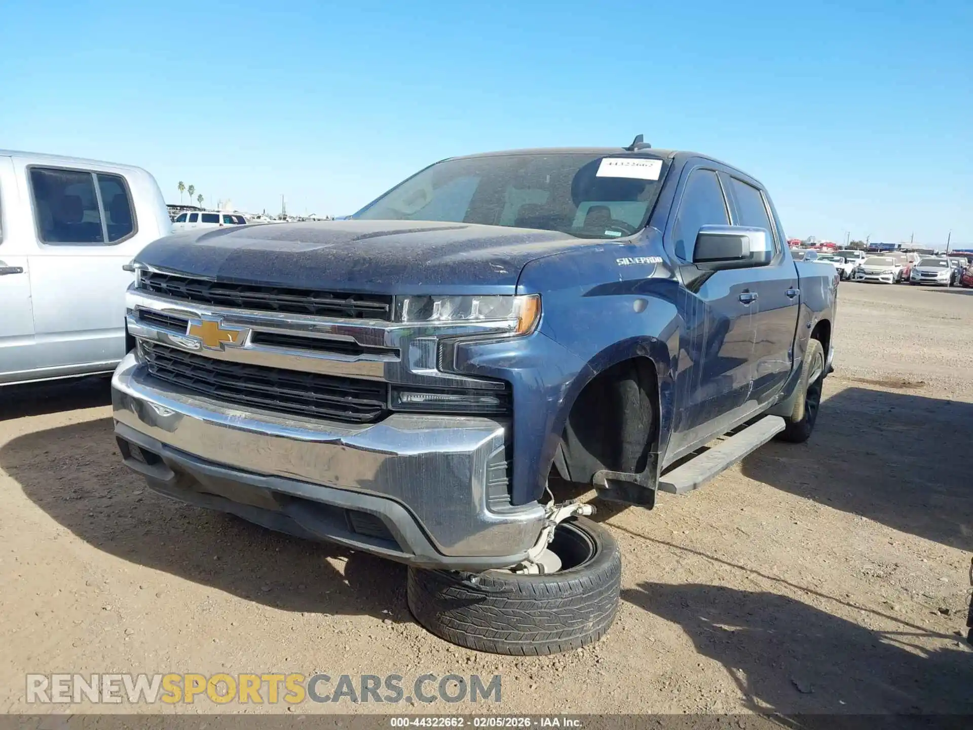 2 Photograph of a damaged car 1GCPWCED9MZ283672 CHEVROLET SILVERADO 1500 2021