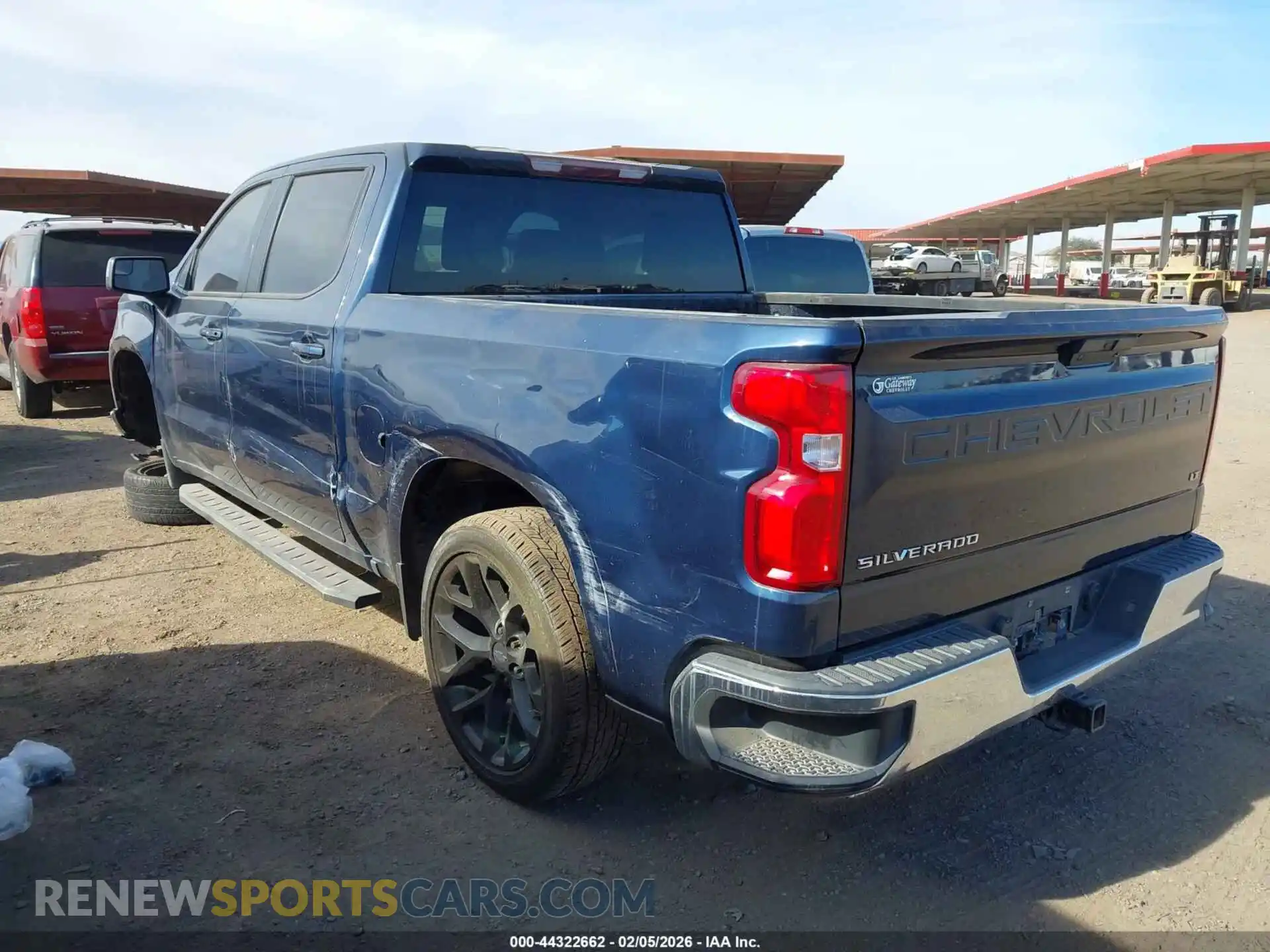 3 Photograph of a damaged car 1GCPWCED9MZ283672 CHEVROLET SILVERADO 1500 2021