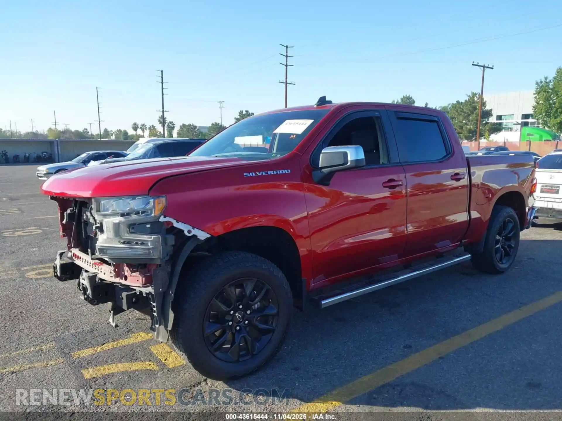 2 Photograph of a damaged car 1GCPWCED9MZ411263 CHEVROLET SILVERADO 1500 2021