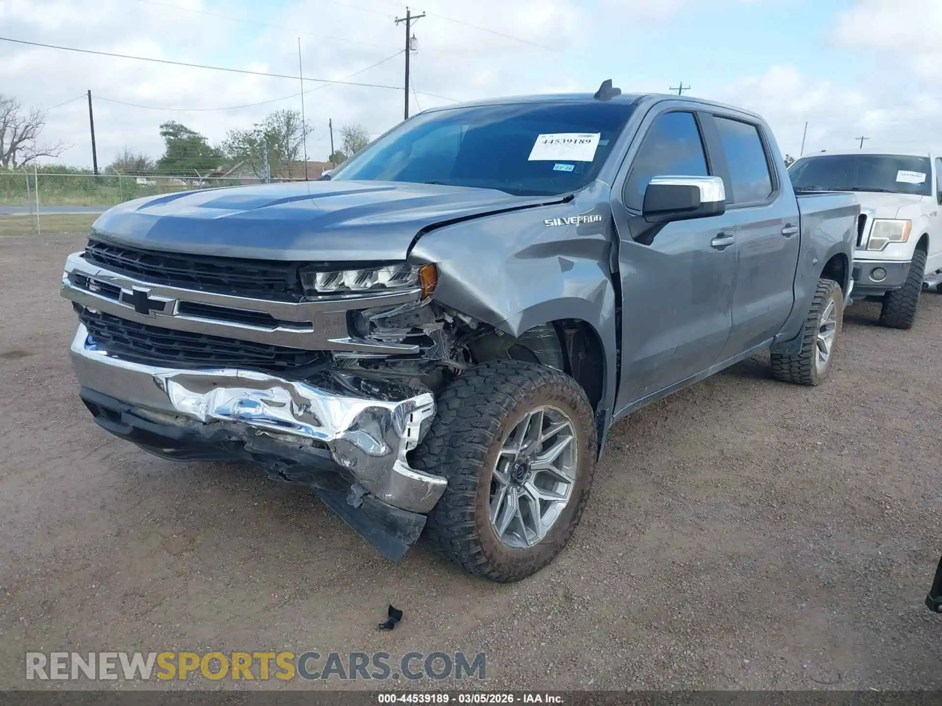 2 Photograph of a damaged car 1GCPWCEDXMZ119847 CHEVROLET SILVERADO 1500 2021
