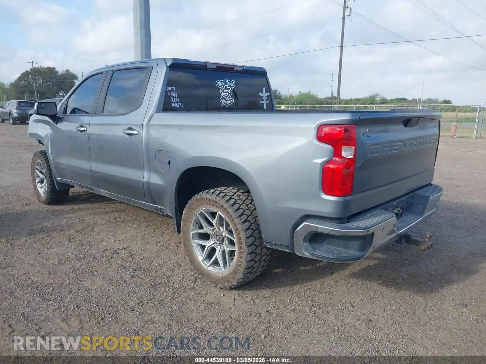 3 Photograph of a damaged car 1GCPWCEDXMZ119847 CHEVROLET SILVERADO 1500 2021