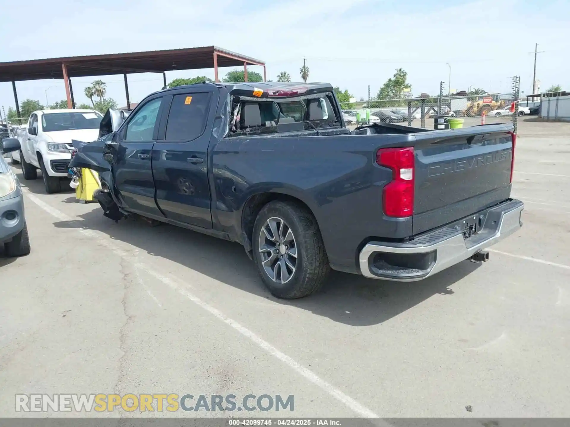 3 Photograph of a damaged car 1GCPWCEDXMZ333592 CHEVROLET SILVERADO 1500 2021