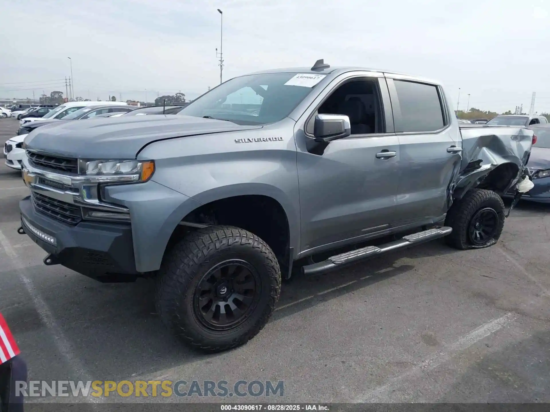 2 Photograph of a damaged car 1GCPWCEK4MZ182277 CHEVROLET SILVERADO 1500 2021
