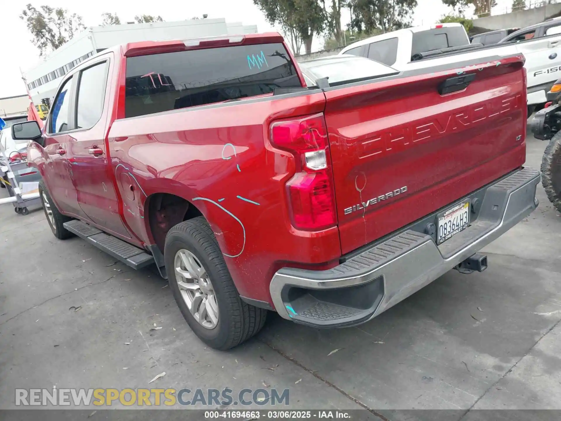 3 Photograph of a damaged car 1GCPWCEK6MZ382058 CHEVROLET SILVERADO 1500 2021