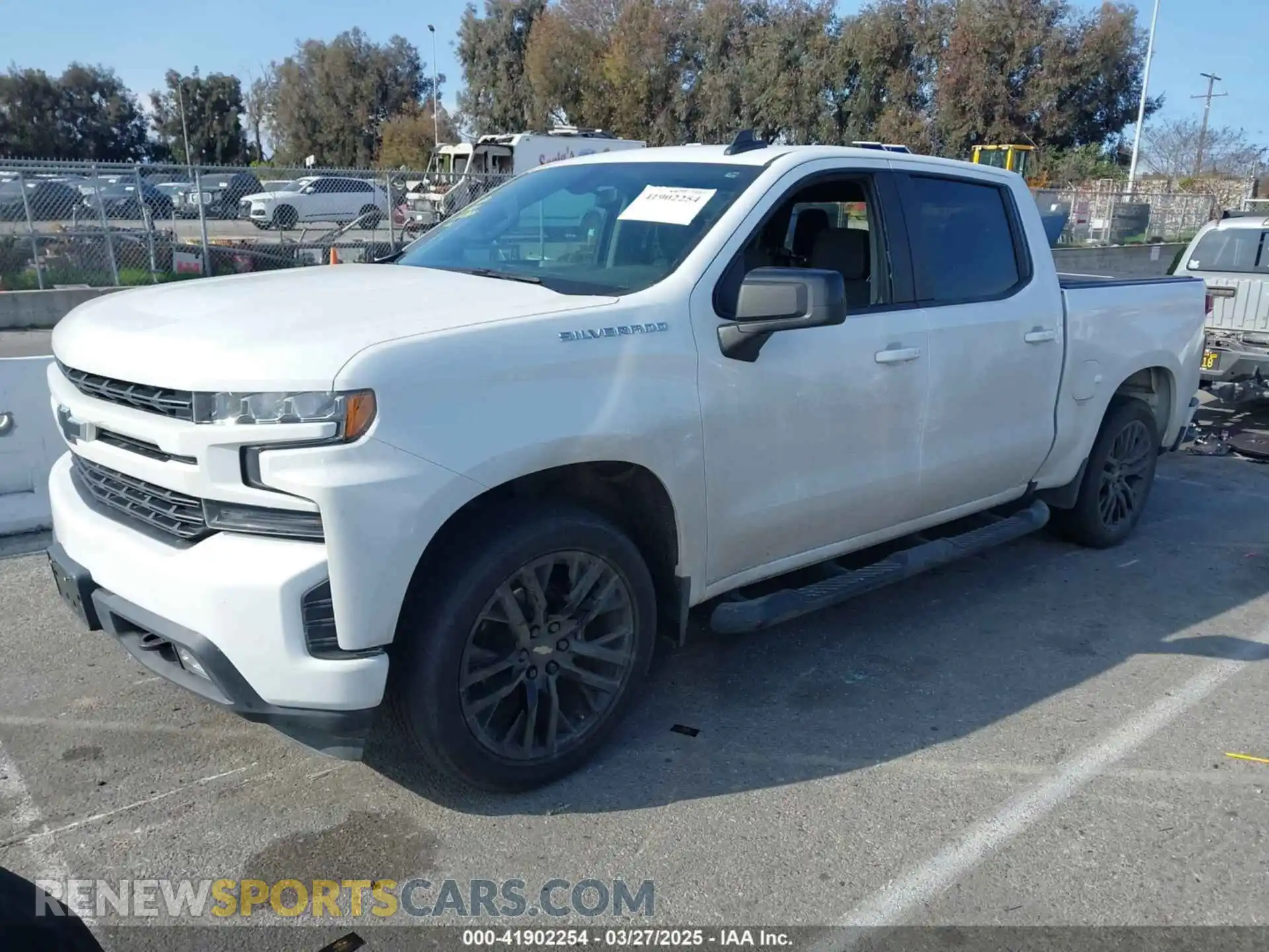 2 Photograph of a damaged car 1GCPWDED1MZ414034 CHEVROLET SILVERADO 1500 2021