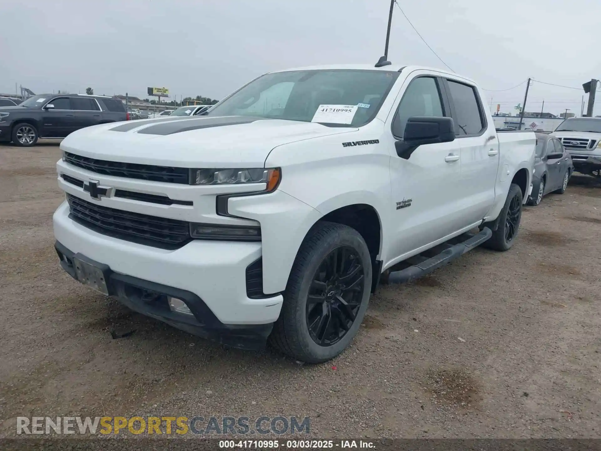 2 Photograph of a damaged car 1GCPWDED5MZ415154 CHEVROLET SILVERADO 1500 2021