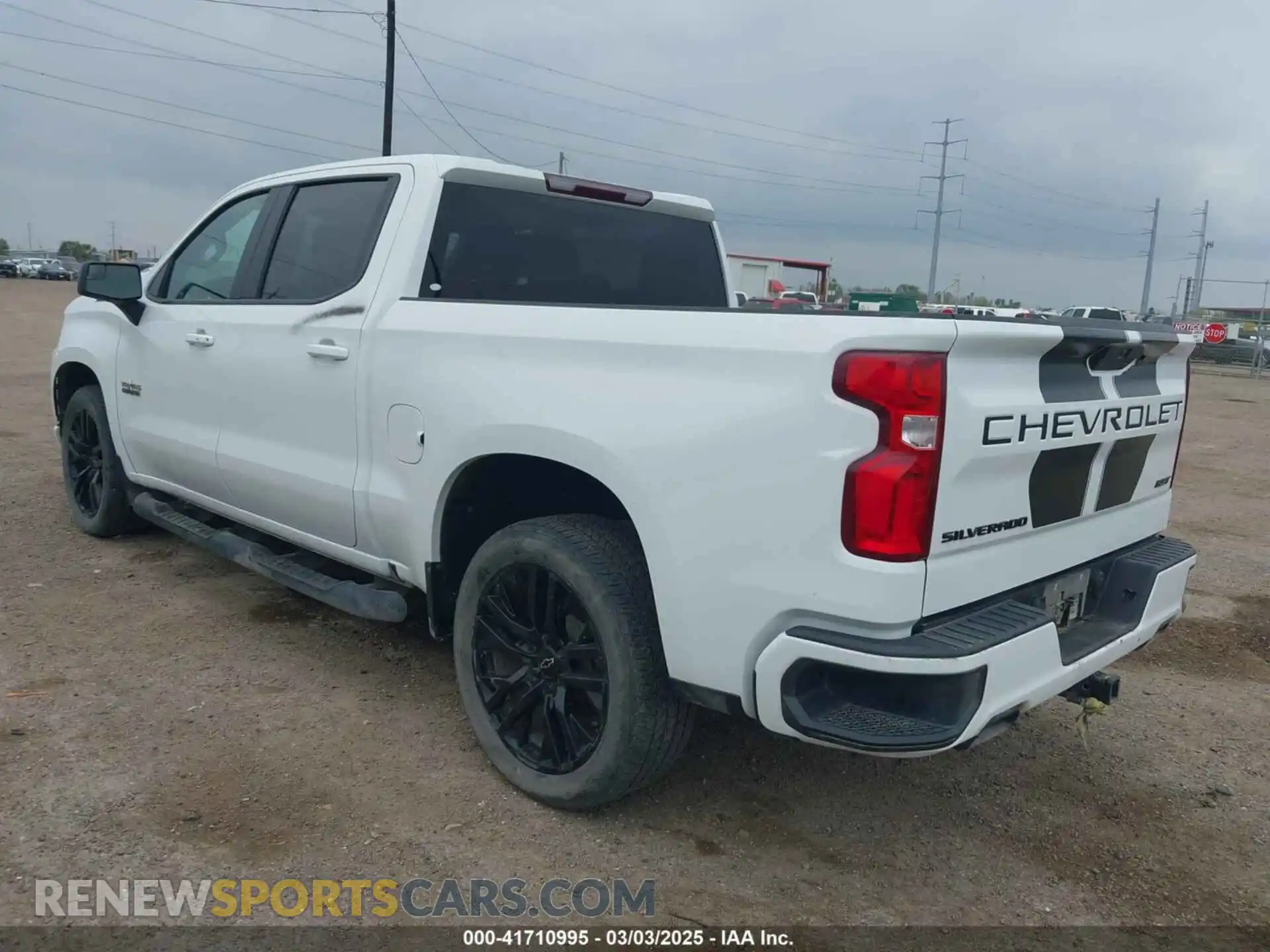 3 Photograph of a damaged car 1GCPWDED5MZ415154 CHEVROLET SILVERADO 1500 2021