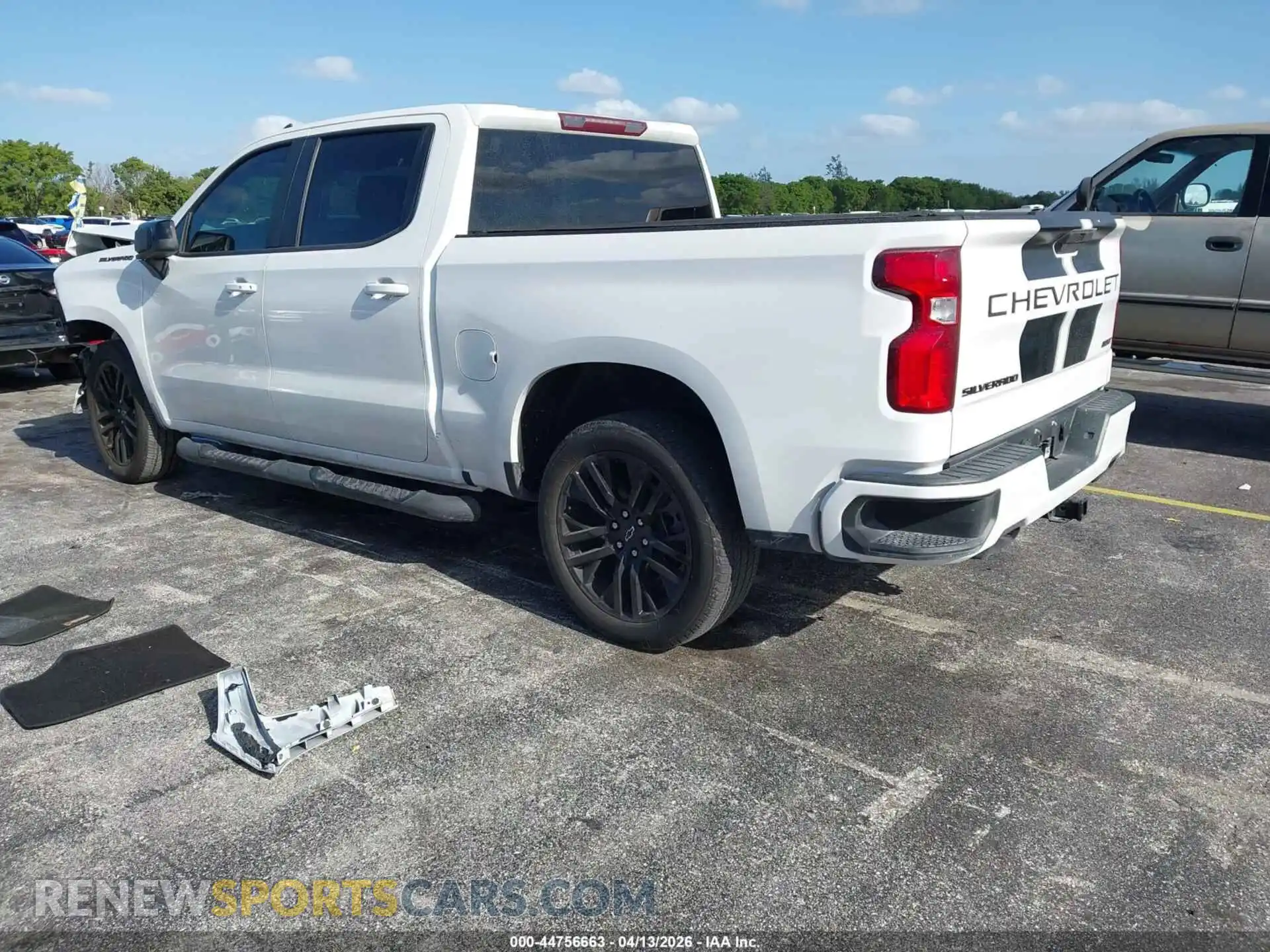 3 Photograph of a damaged car 1GCPWDED9MZ431342 CHEVROLET SILVERADO 1500 2021