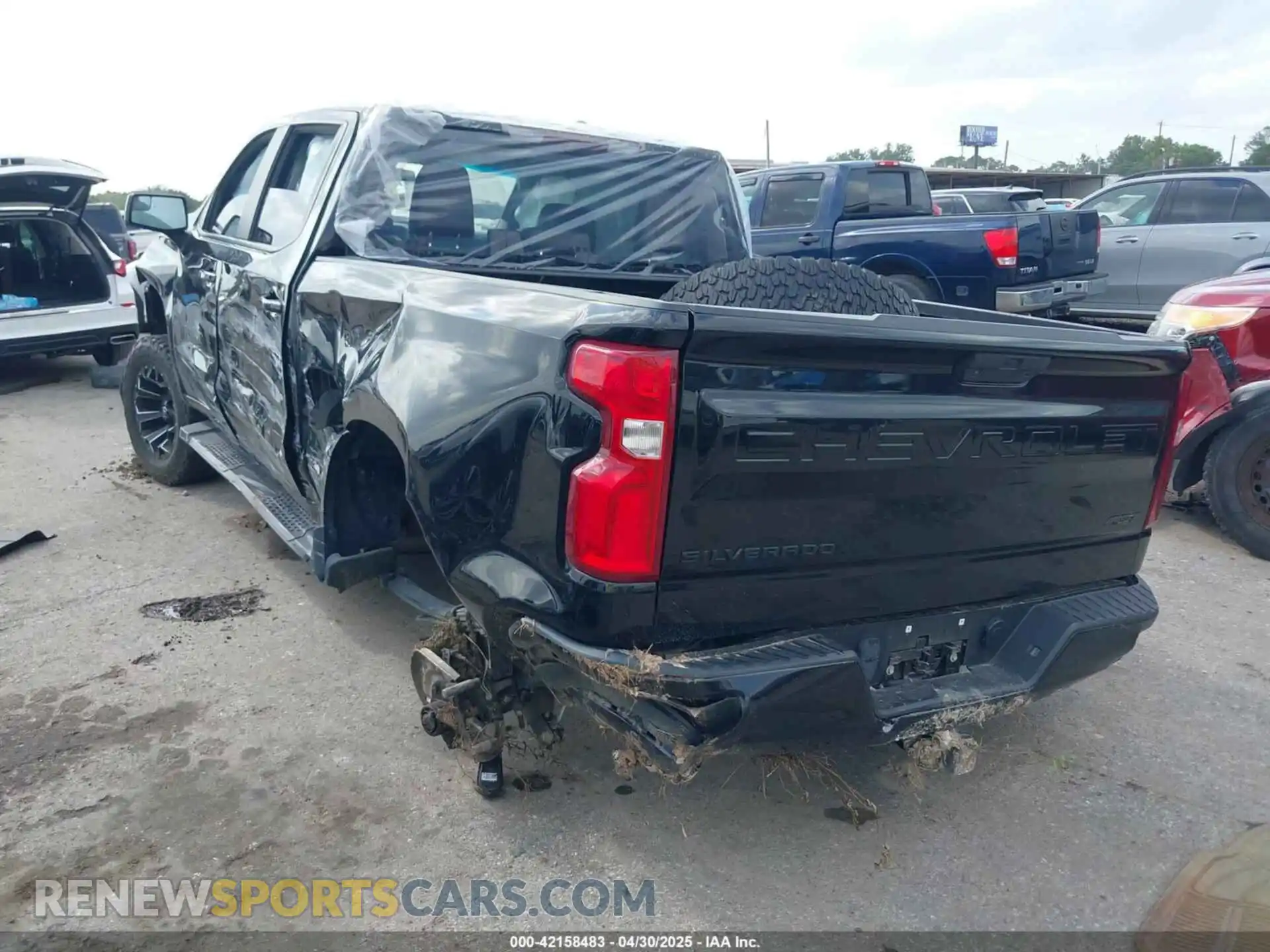 3 Photograph of a damaged car 1GCPWDEDXMZ392292 CHEVROLET SILVERADO 1500 2021