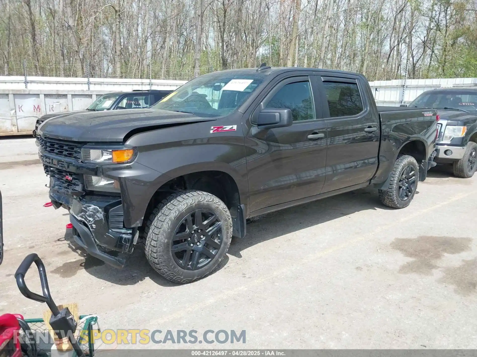 2 Photograph of a damaged car 1GCPYCEF1MZ271205 CHEVROLET SILVERADO 1500 2021