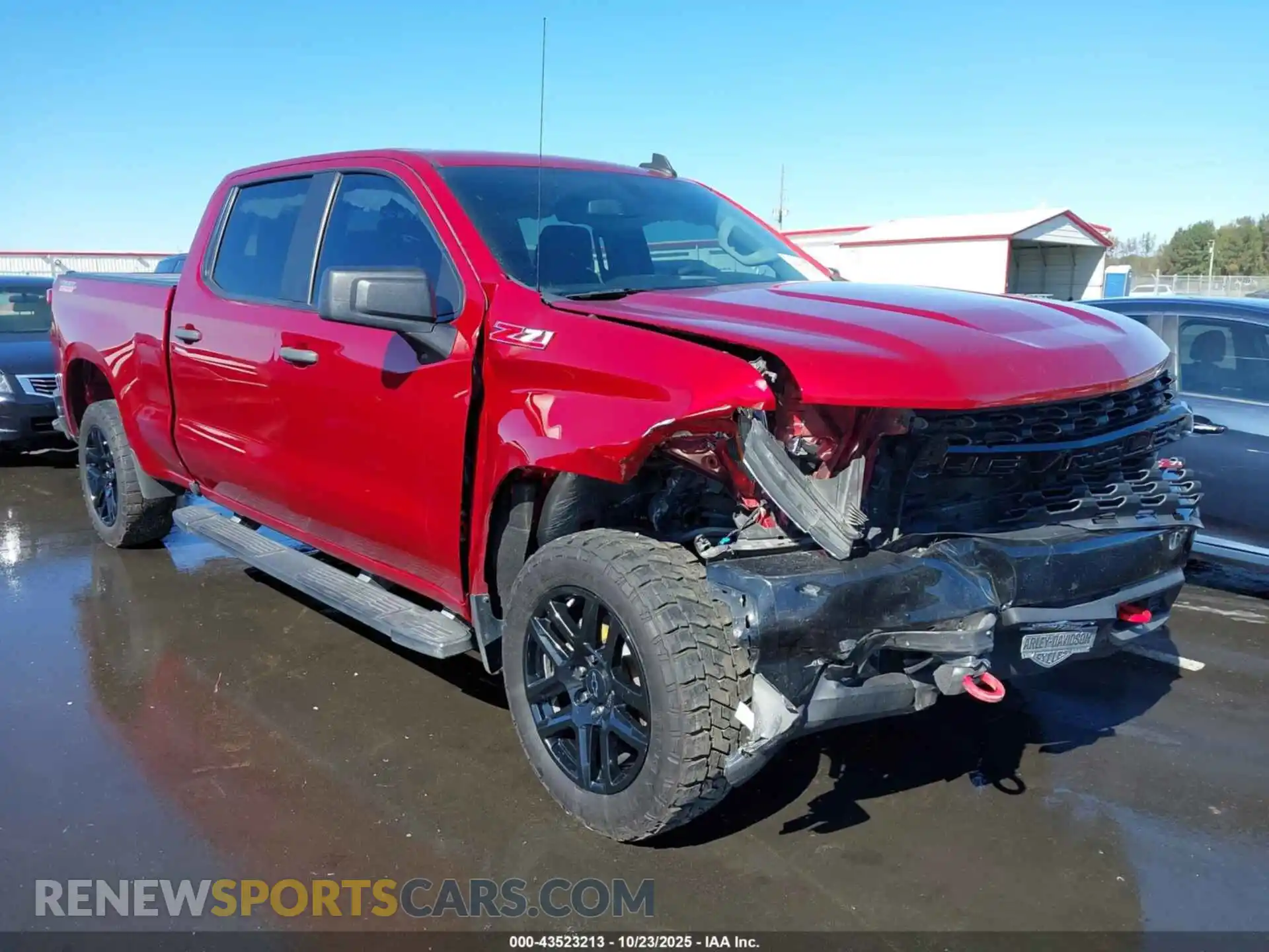 1 Photograph of a damaged car 1GCPYCEF1MZ410894 CHEVROLET SILVERADO 1500 2021