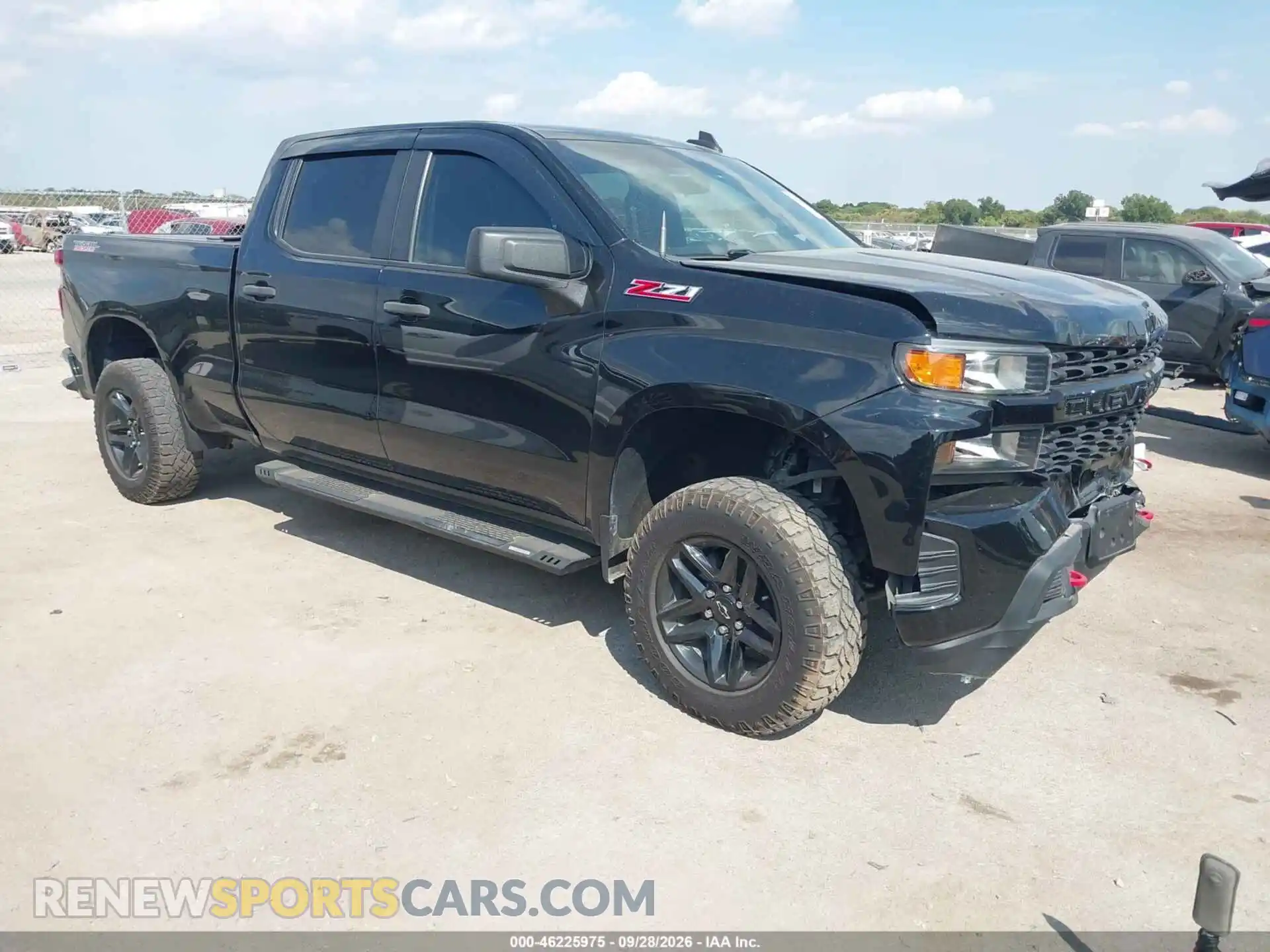 1 Photograph of a damaged car 1GCPYCEF2MZ141529 CHEVROLET SILVERADO 1500 2021