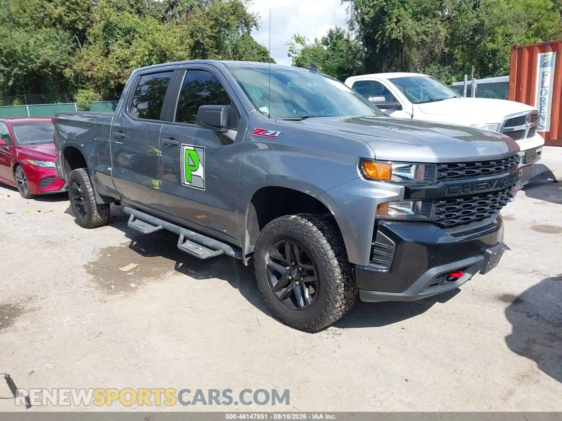 1 Photograph of a damaged car 1GCPYCEF2MZ239475 CHEVROLET SILVERADO 1500 2021