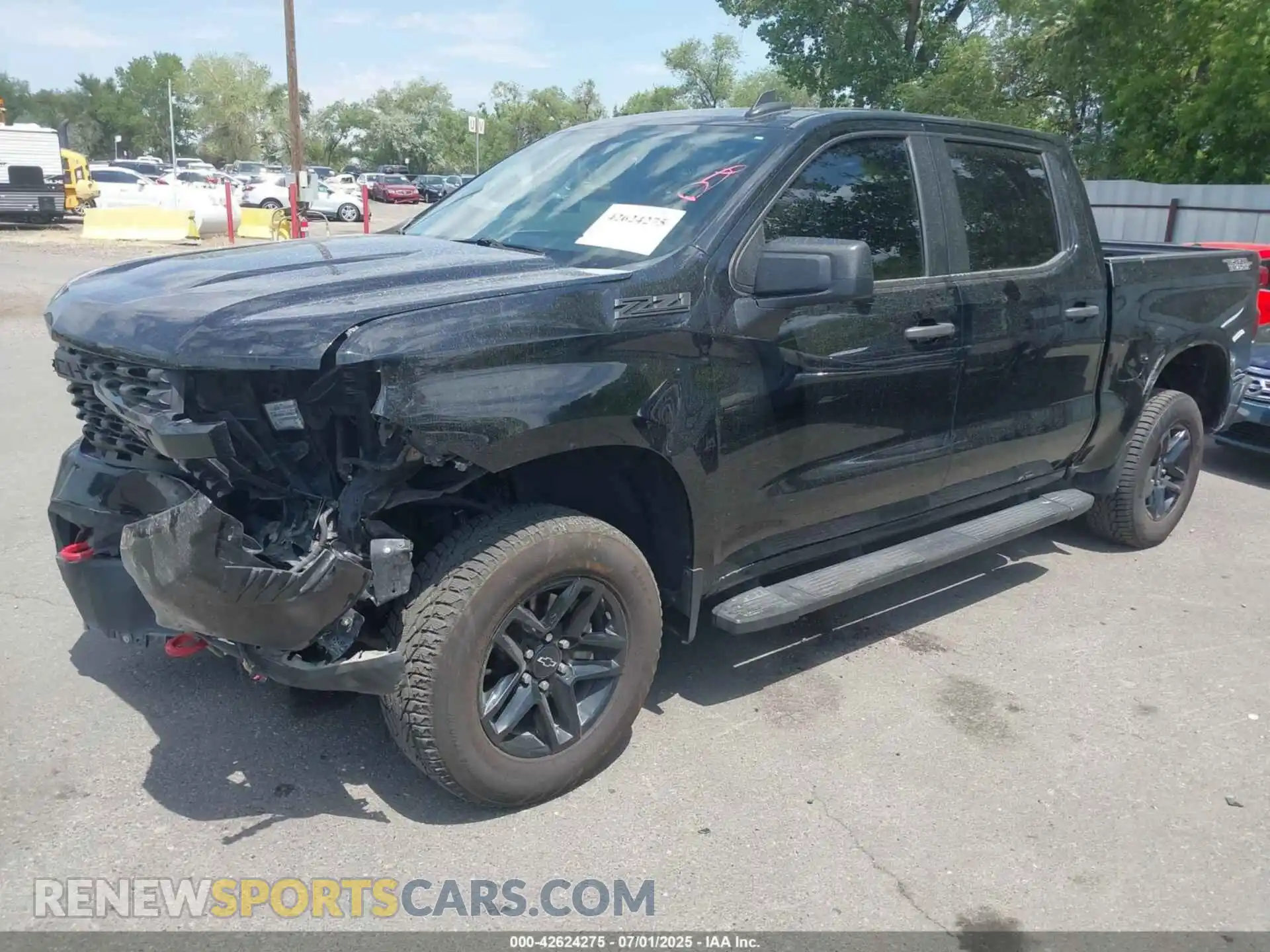 2 Photograph of a damaged car 1GCPYCEF2MZ286828 CHEVROLET SILVERADO 1500 2021