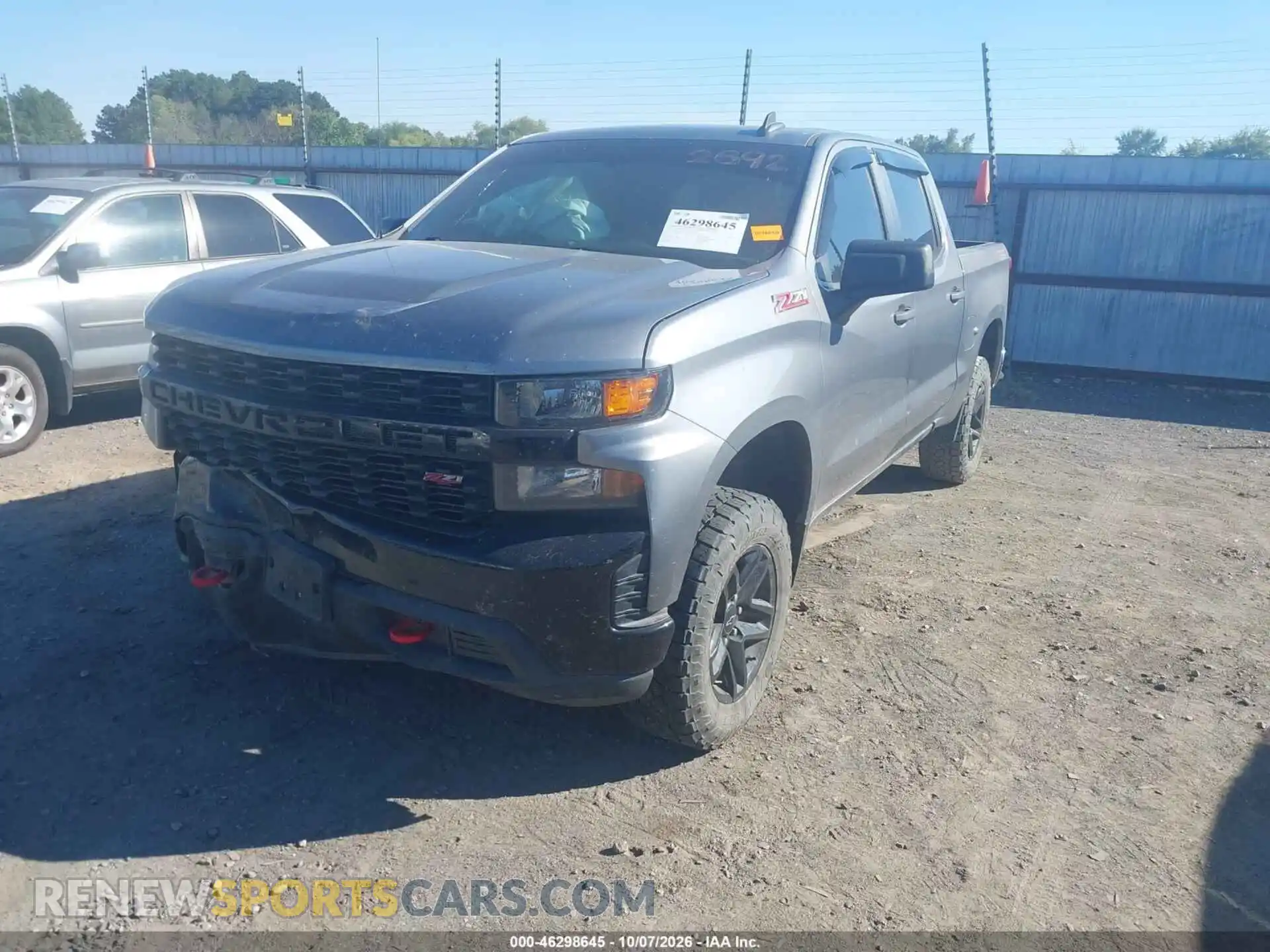 2 Фотография поврежденного автомобиля 1GCPYCEF3MZ322185 CHEVROLET SILVERADO 1500 2021