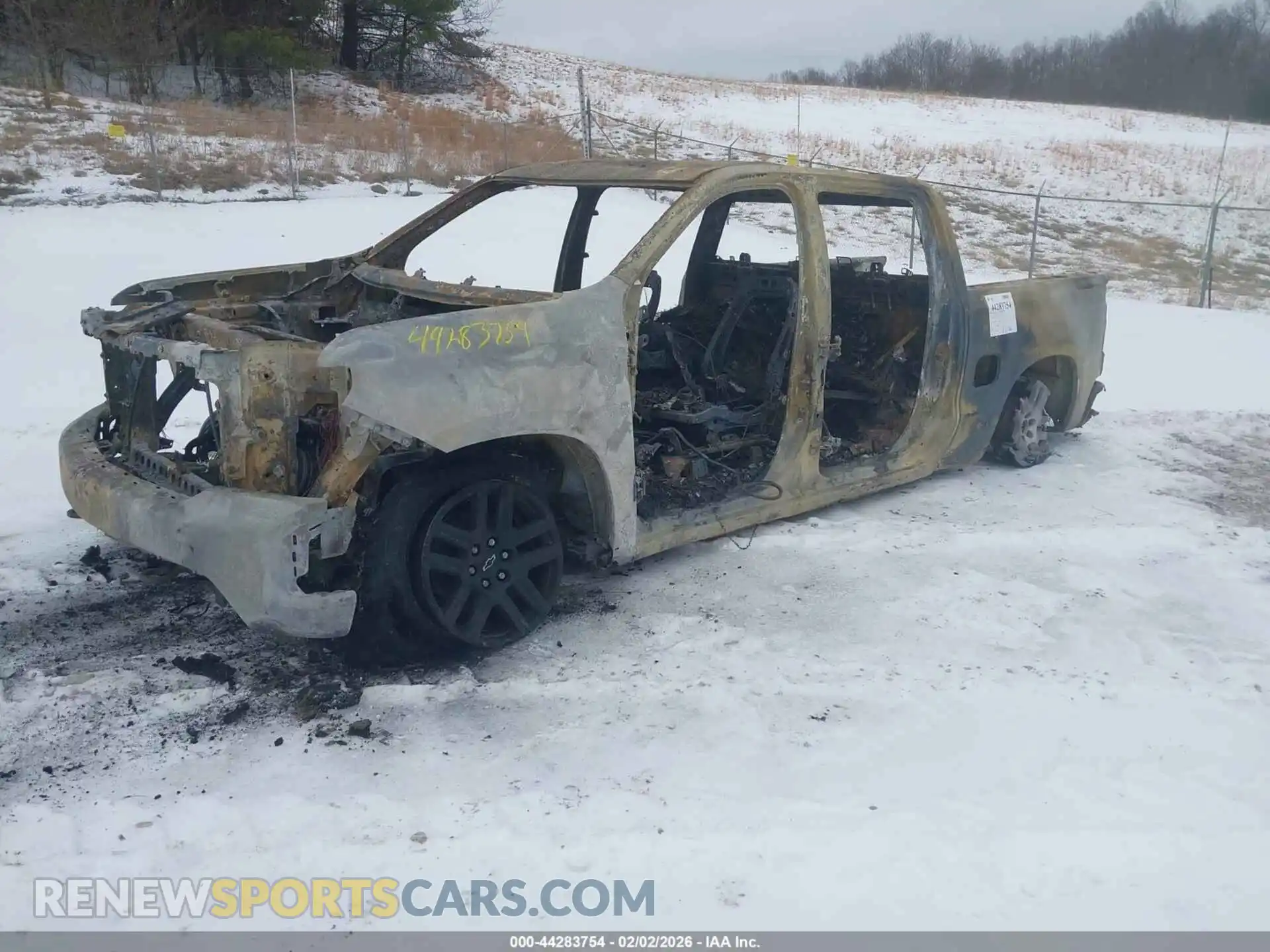 2 Photograph of a damaged car 1GCPYCEF3MZ384122 CHEVROLET SILVERADO 1500 2021