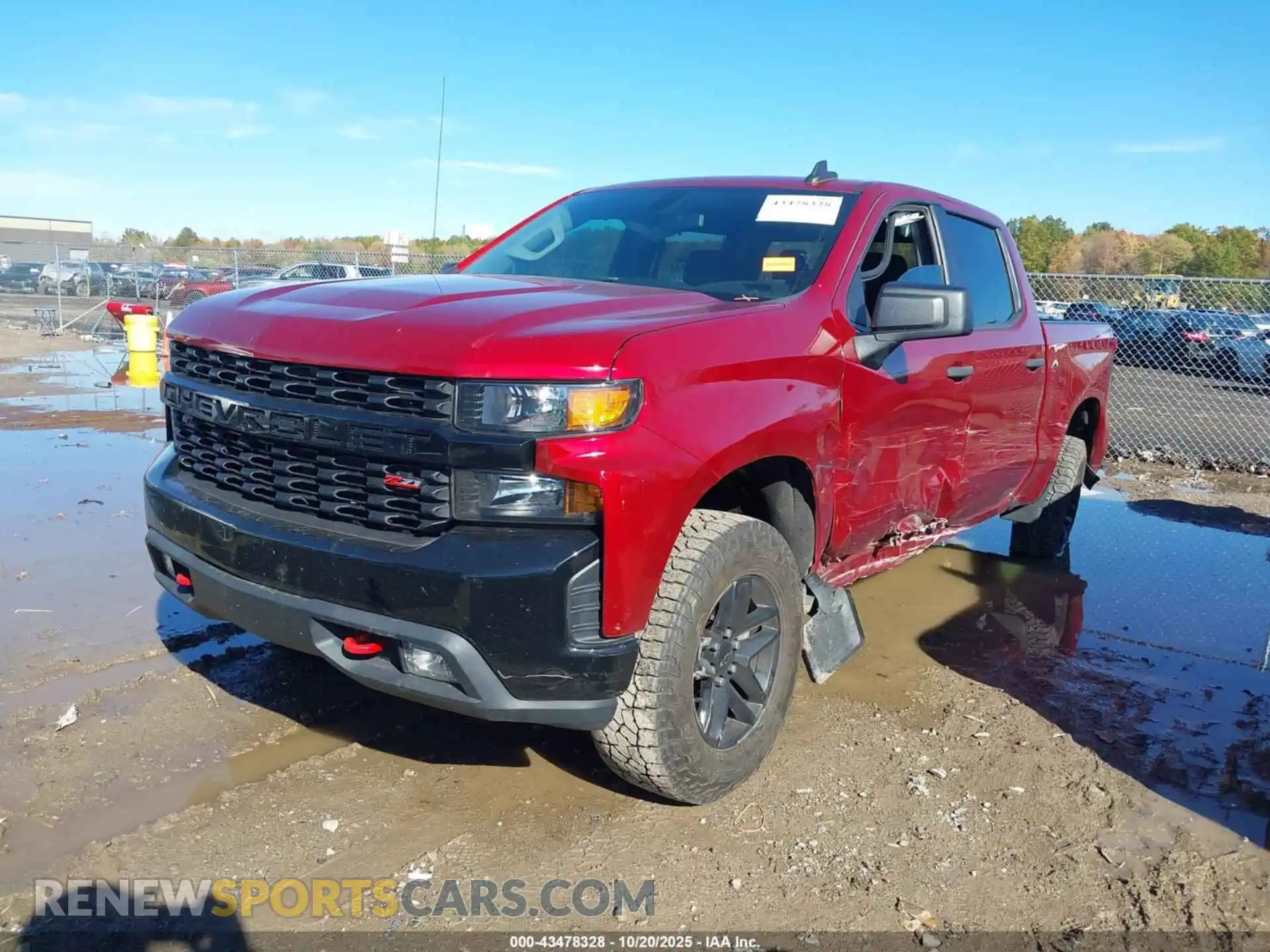 2 Photograph of a damaged car 1GCPYCEF4MZ173074 CHEVROLET SILVERADO 1500 2021