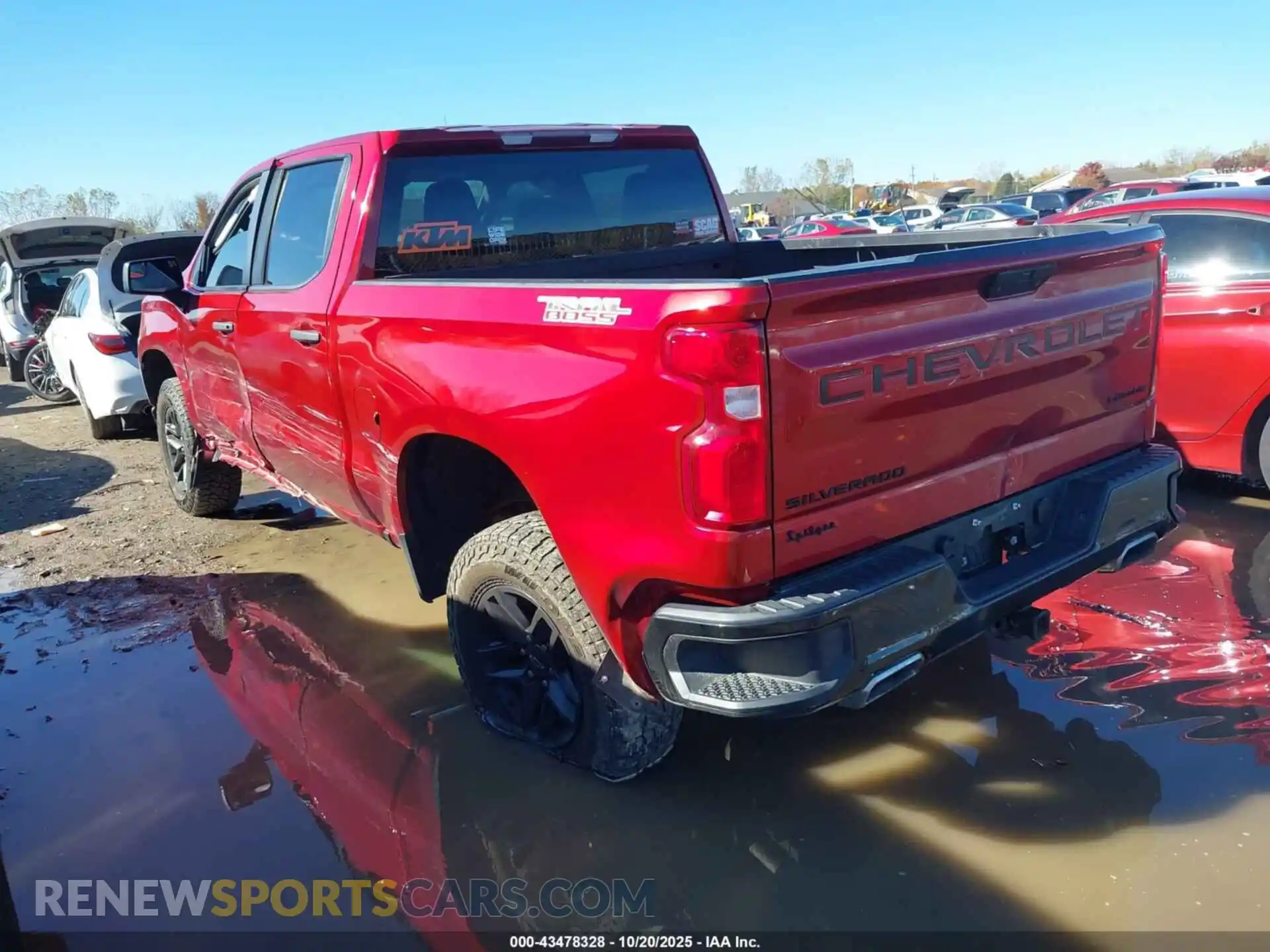 3 Photograph of a damaged car 1GCPYCEF4MZ173074 CHEVROLET SILVERADO 1500 2021