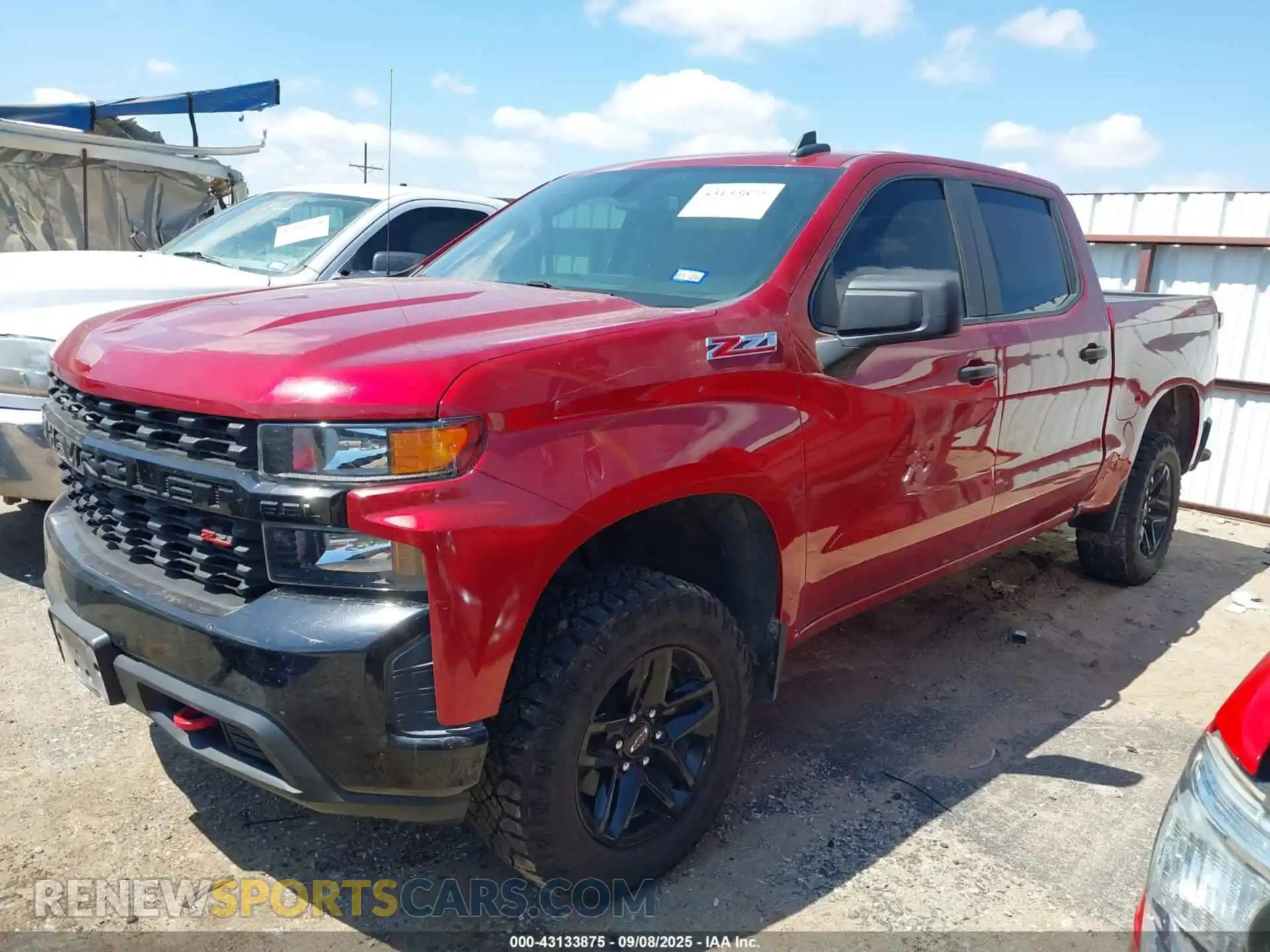2 Photograph of a damaged car 1GCPYCEF6MZ235736 CHEVROLET SILVERADO 1500 2021