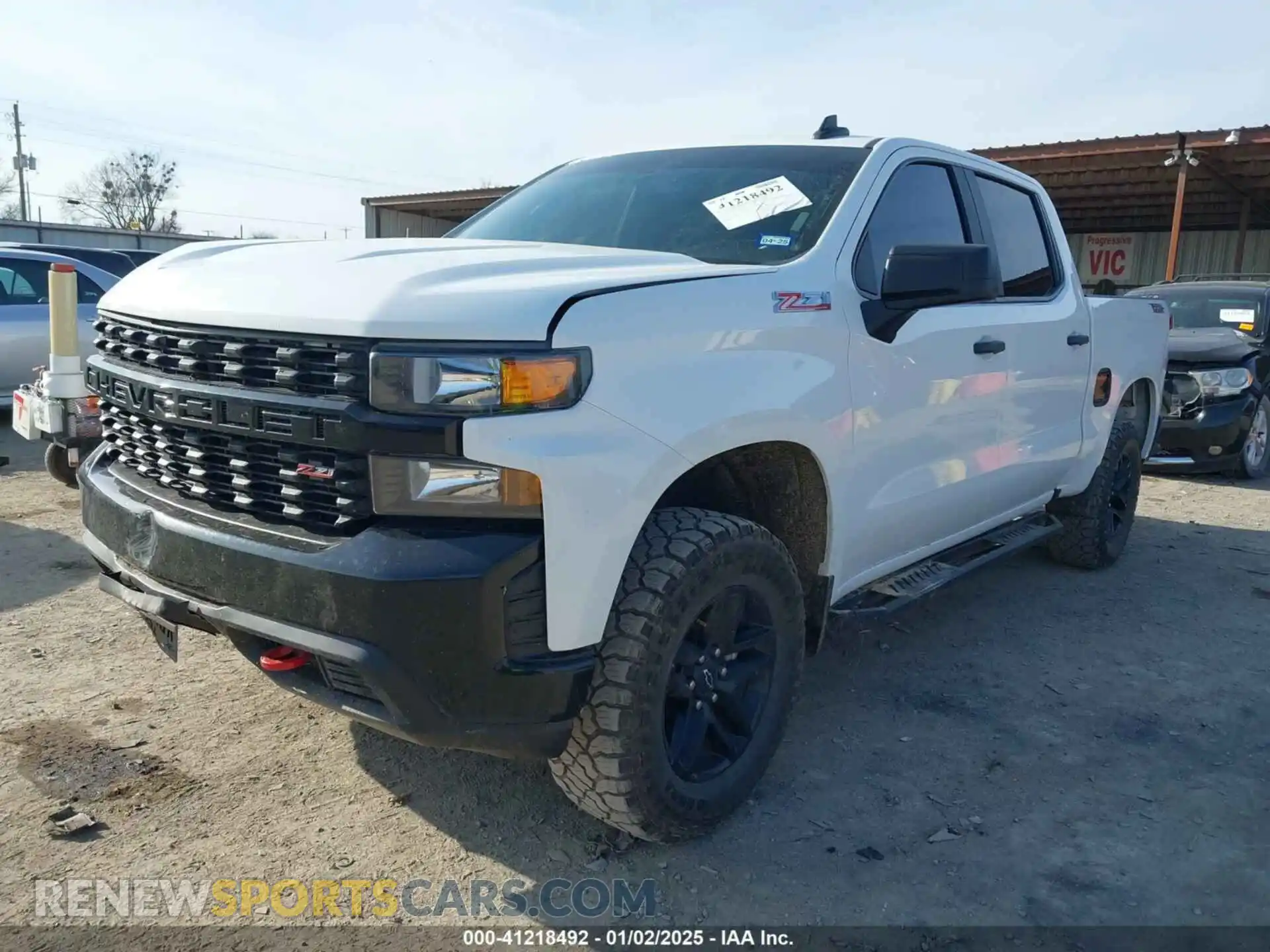 2 fotografías del automóvil dañado 1GCPYCEF6MZ240242 CHEVROLET SILVERADO 1500 2021