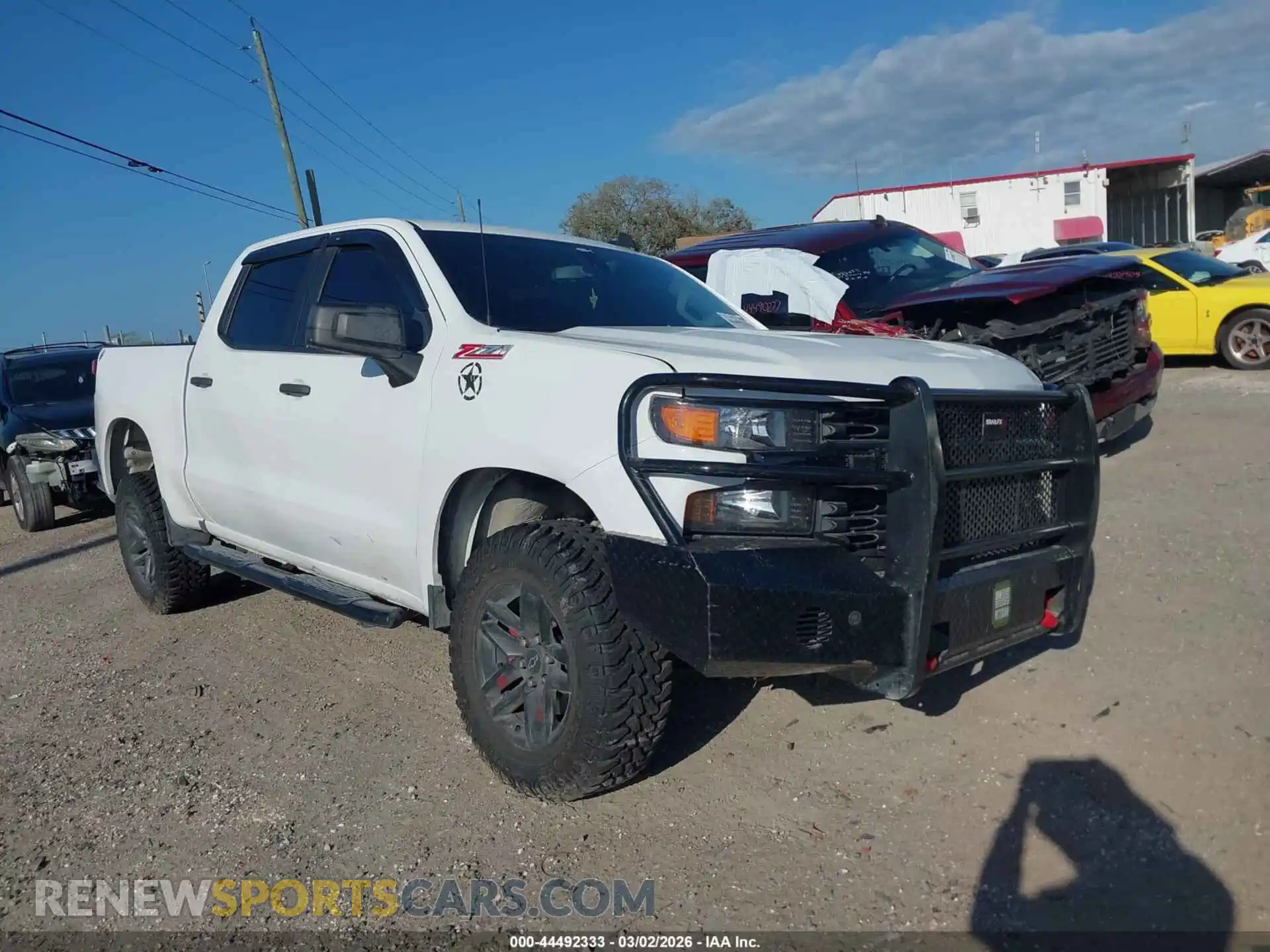 1 Photograph of a damaged car 1GCPYCEF6MZ300049 CHEVROLET SILVERADO 1500 2021