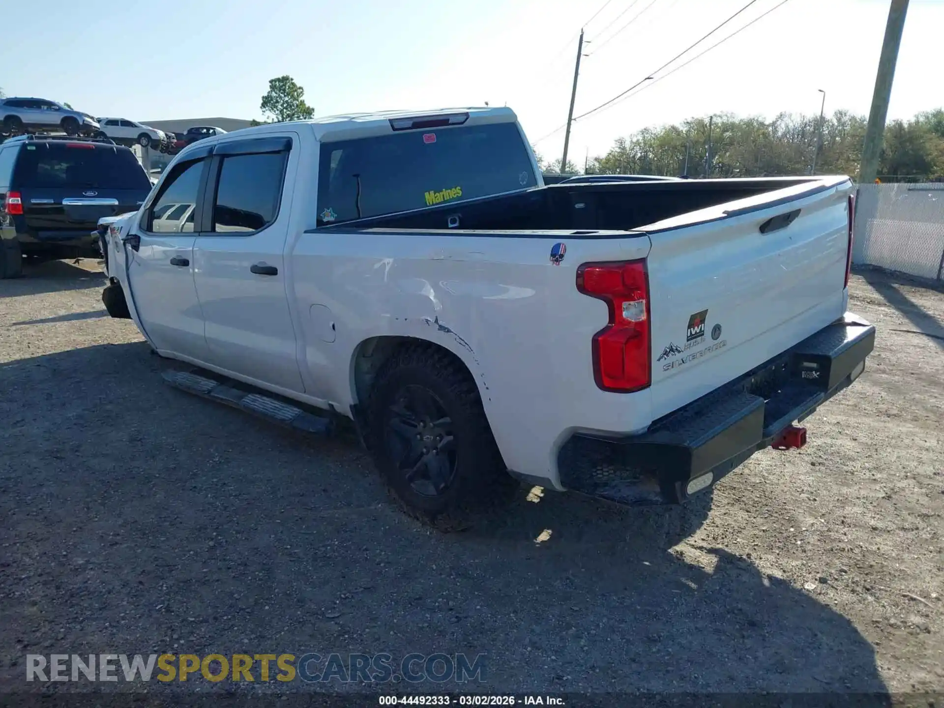 3 Photograph of a damaged car 1GCPYCEF6MZ300049 CHEVROLET SILVERADO 1500 2021