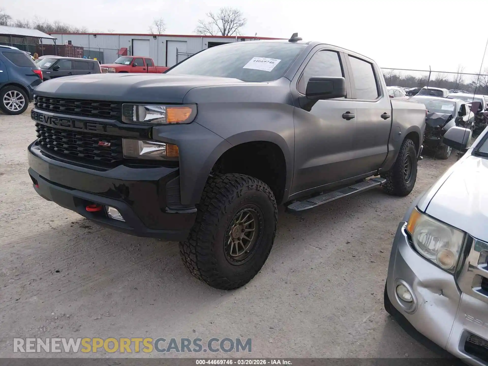 2 Photograph of a damaged car 1GCPYCEF6MZ374927 CHEVROLET SILVERADO 1500 2021