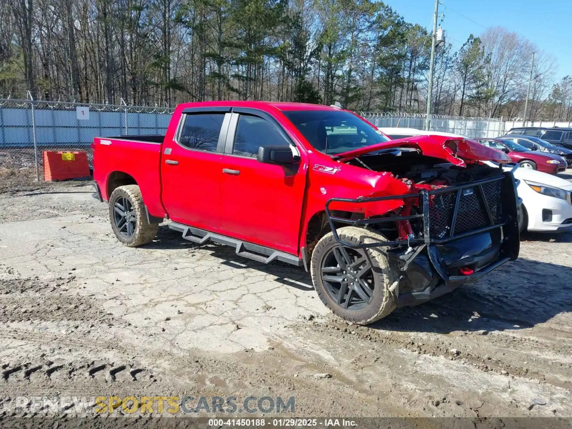 1 Photograph of a damaged car 1GCPYCEF6MZ374961 CHEVROLET SILVERADO 1500 2021