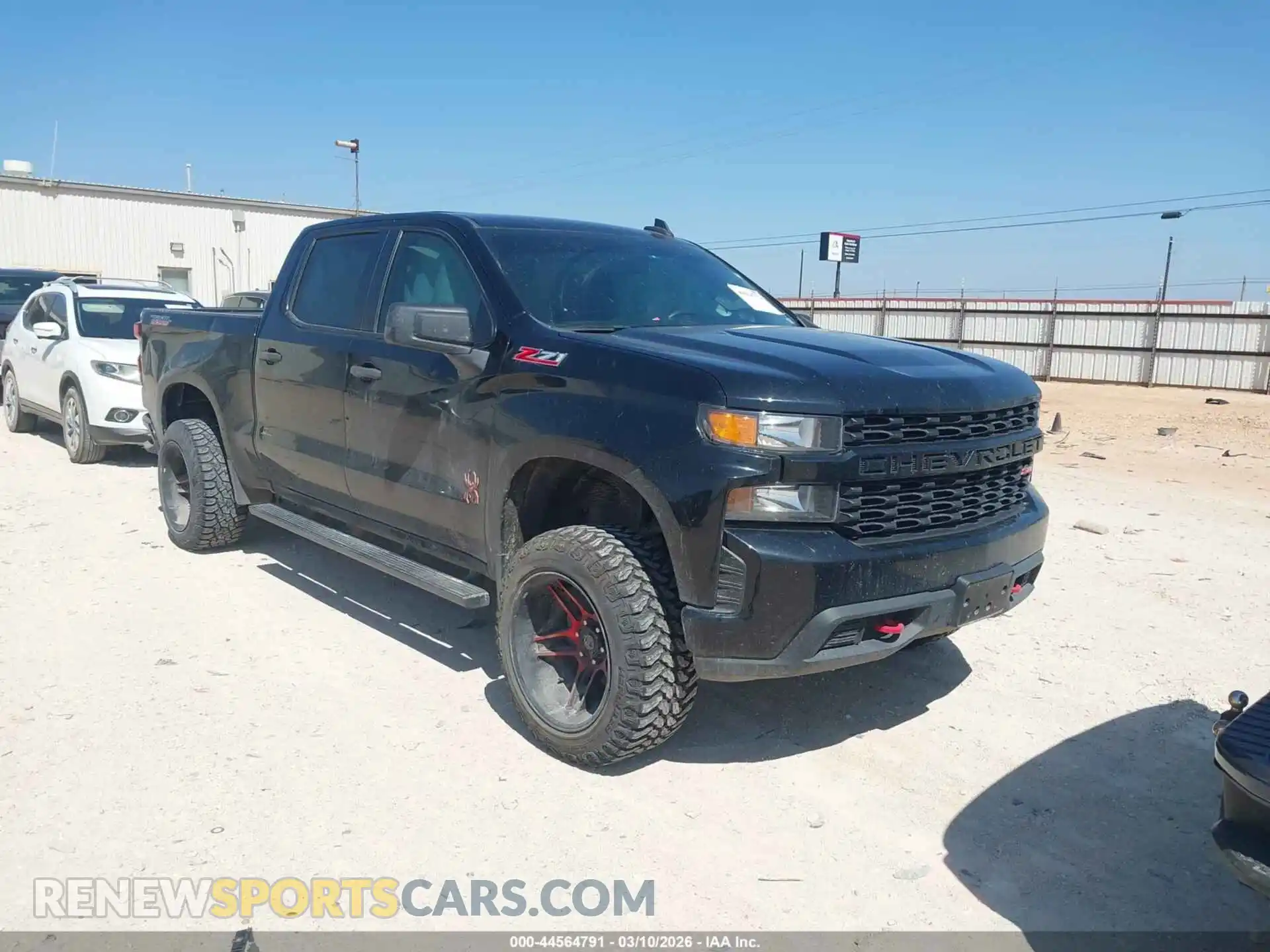 1 Photograph of a damaged car 1GCPYCEF7MZ230786 CHEVROLET SILVERADO 1500 2021
